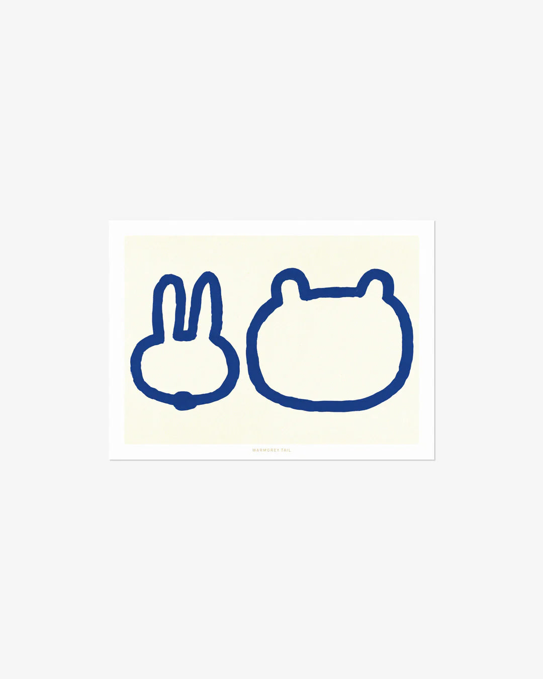 SMALL & BIG POSTCARD - Warmgrey Tail