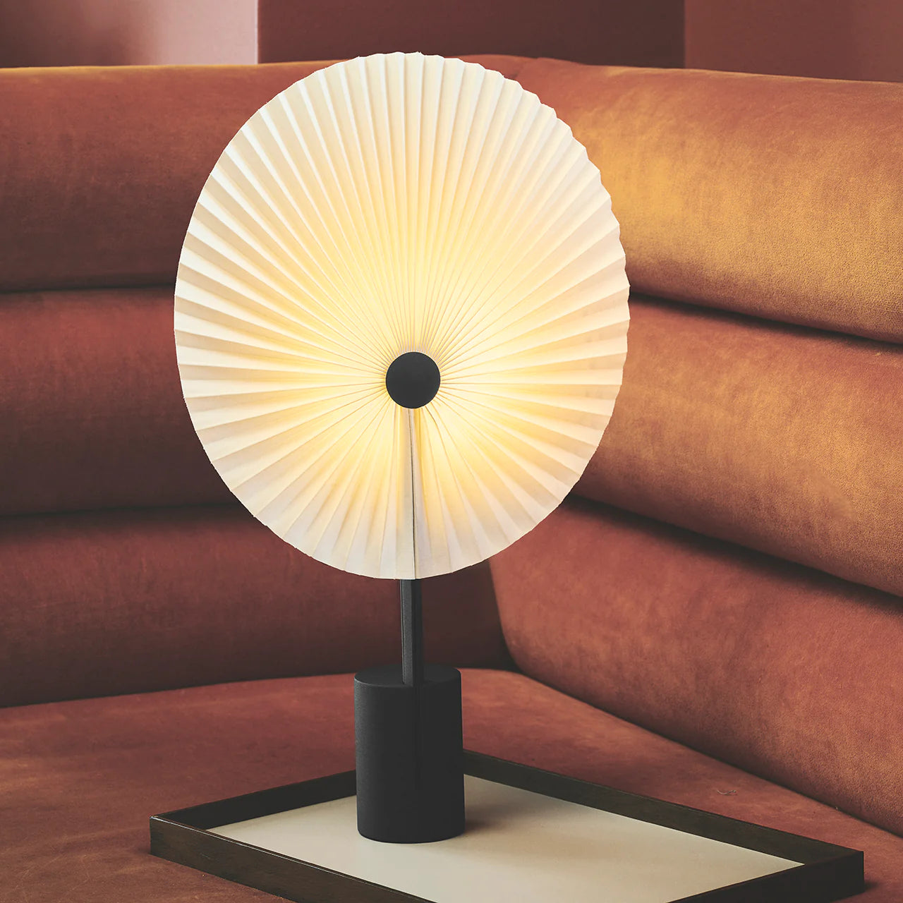 Liris portable table lamp black