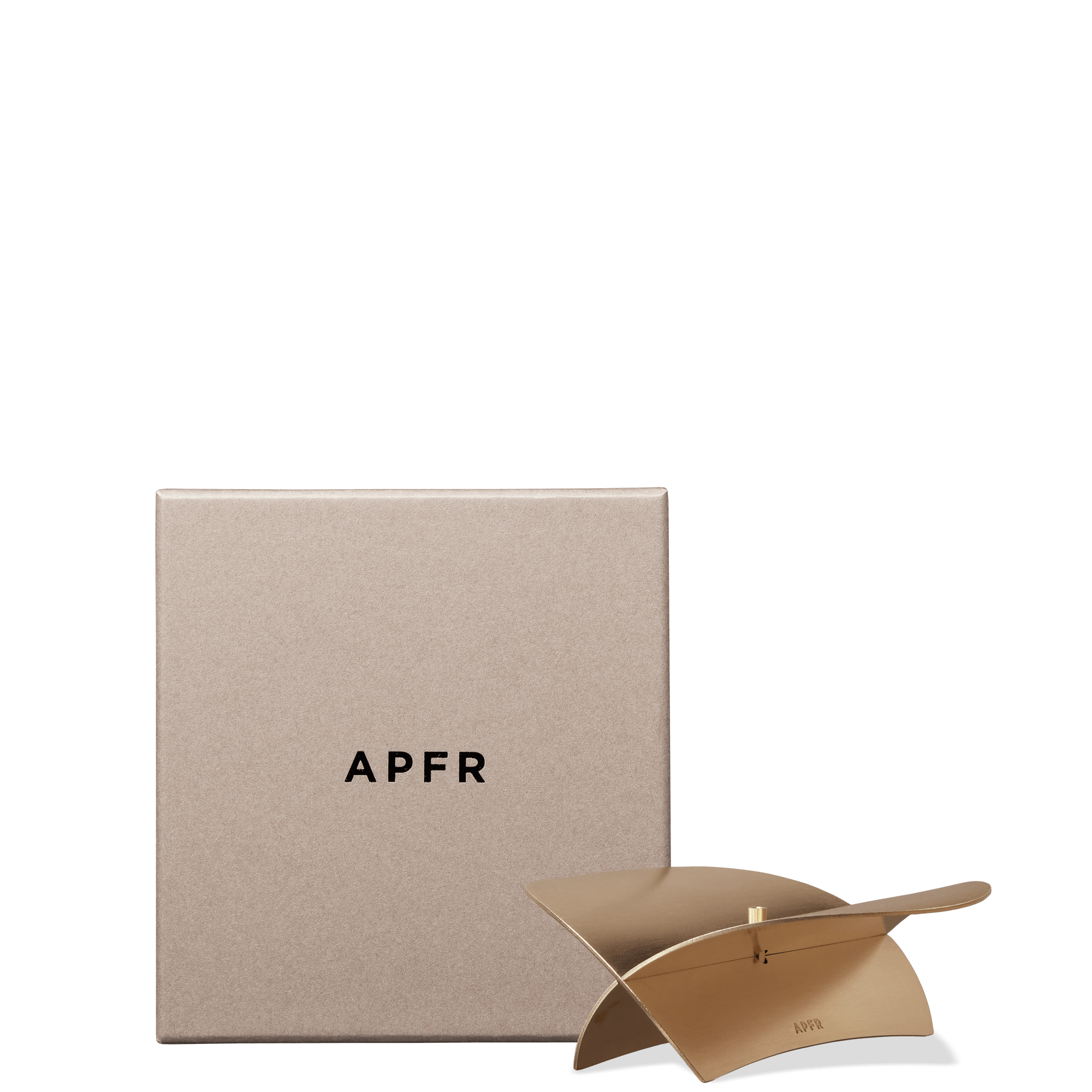 APFR Japanese brass incense holder – minimalist solid brass stick incense holder, inspired by traditional Japanese design, perfect for modern home fragrance and decor aesthetics.