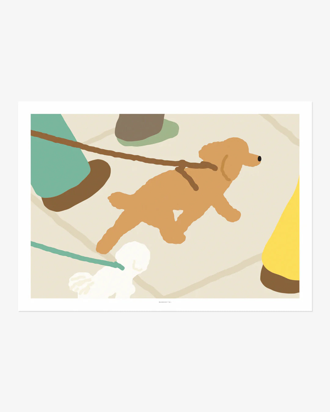 WALKING DOG POSTER - Warmgrey Tail