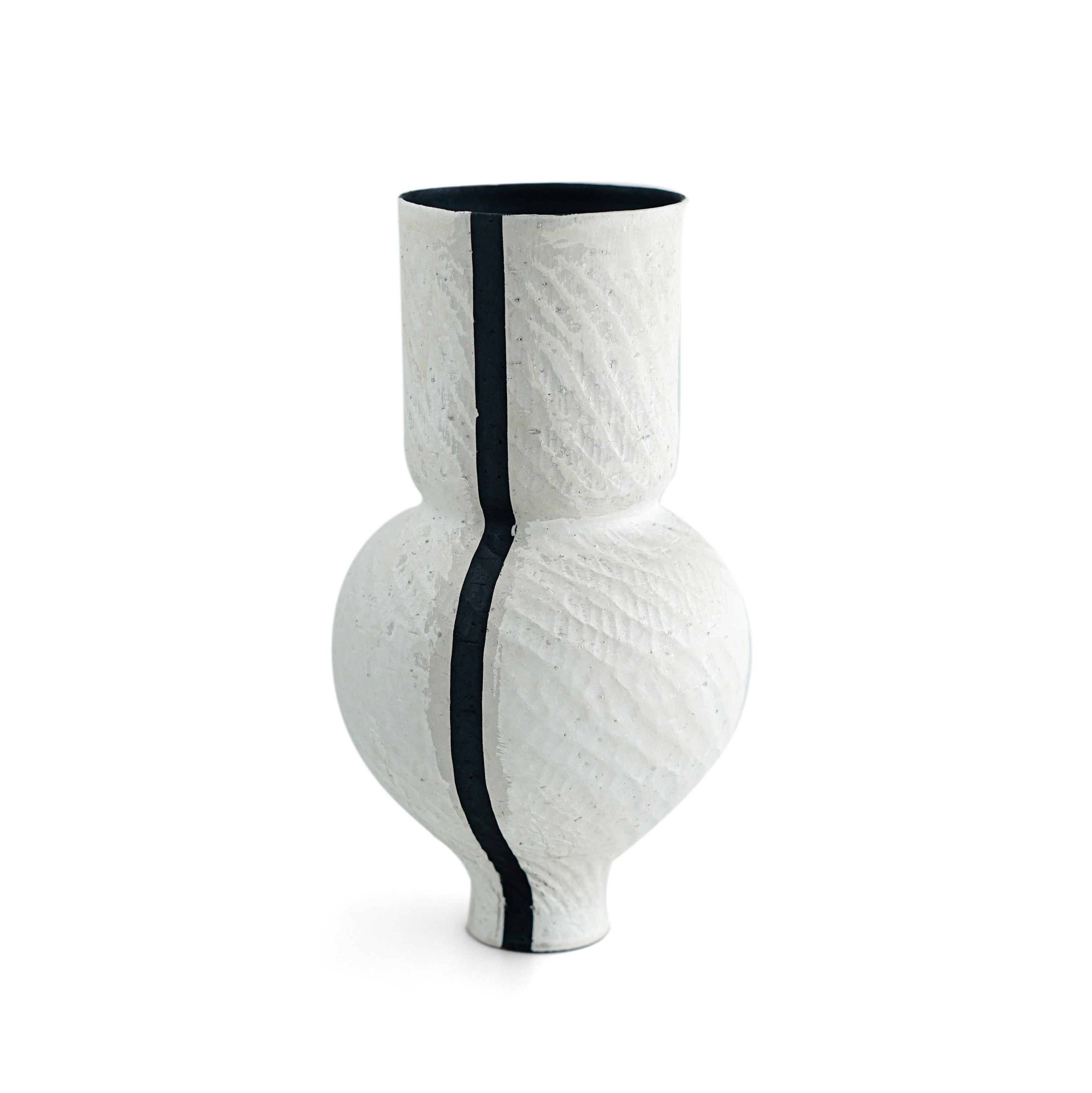 Dadan Ceramic | Silver glaze vase | Minimalism Collection -1