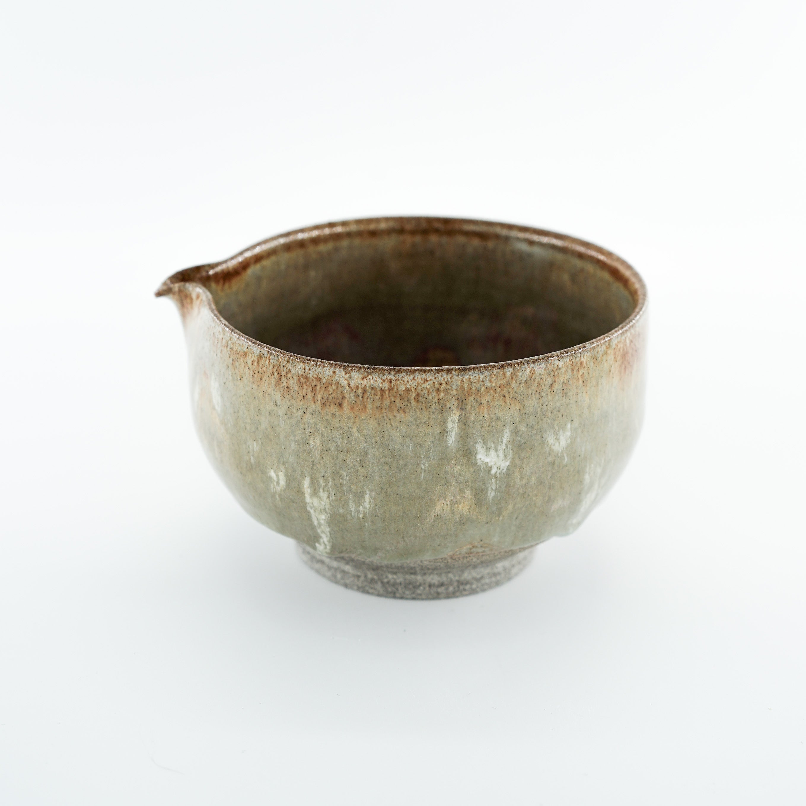 Handmade matcha bowl with spout