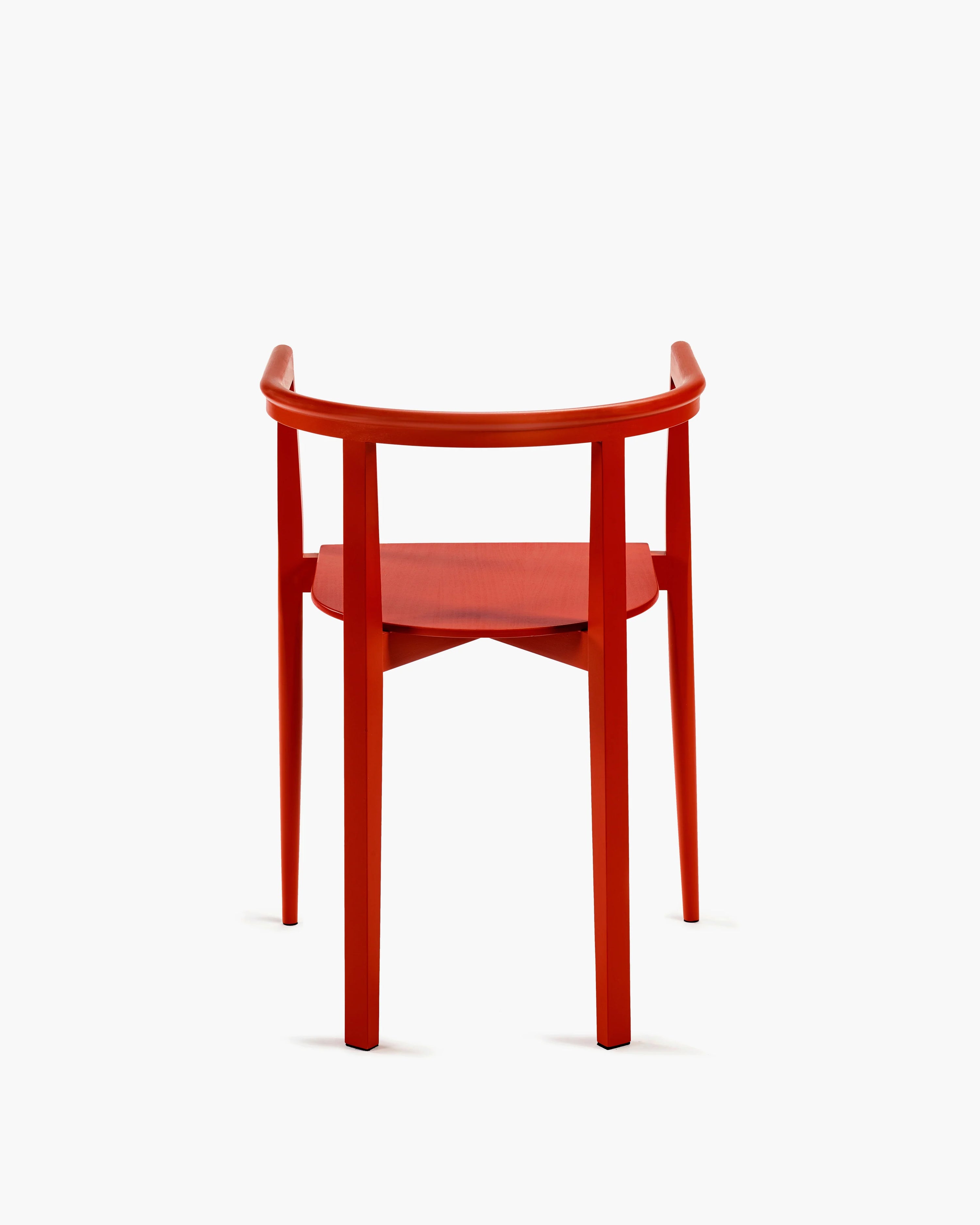 Chair beech red Elé | Serax by Ann Demeulemeester