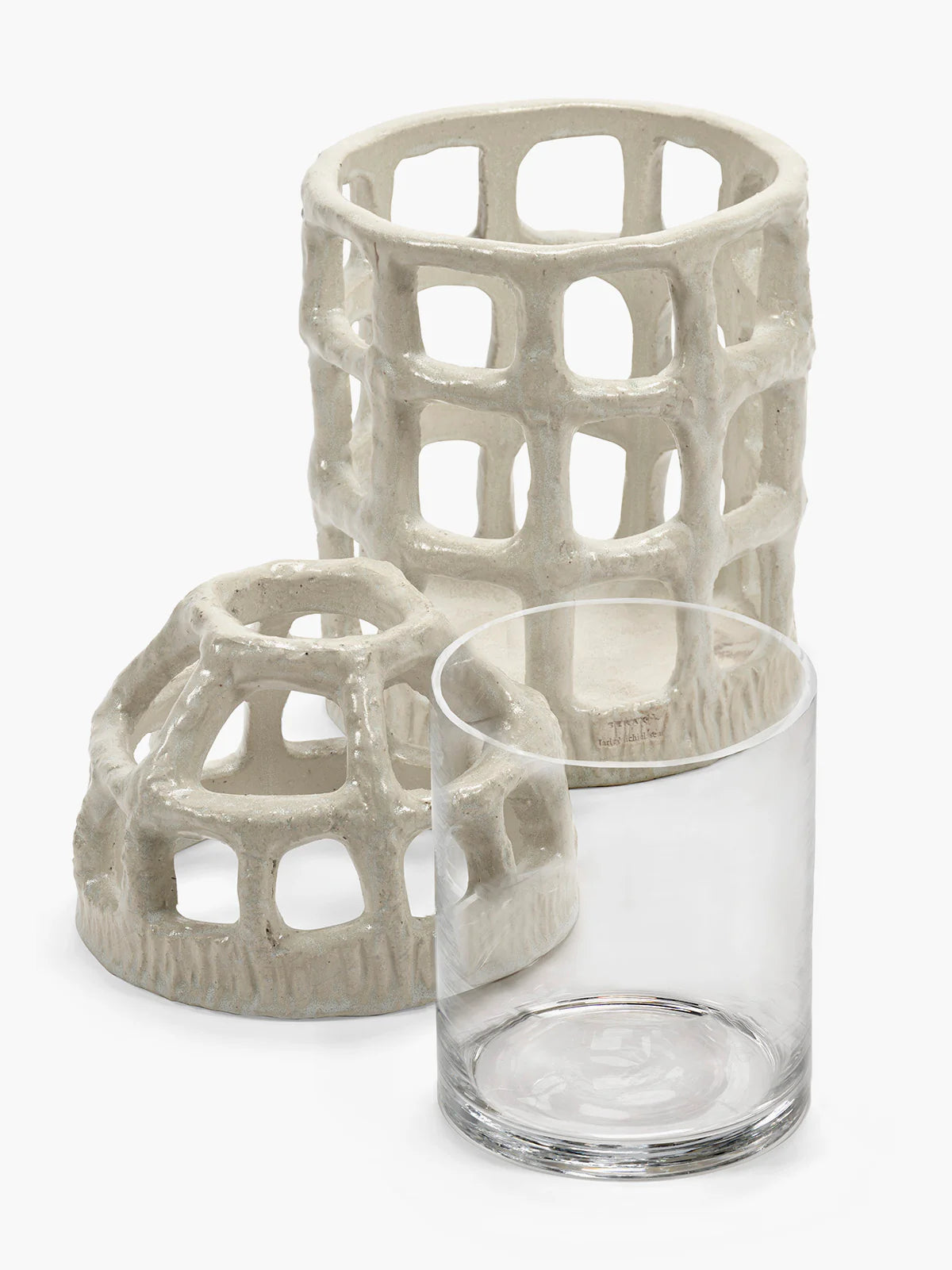 Pique-fleurs vase white Rosie