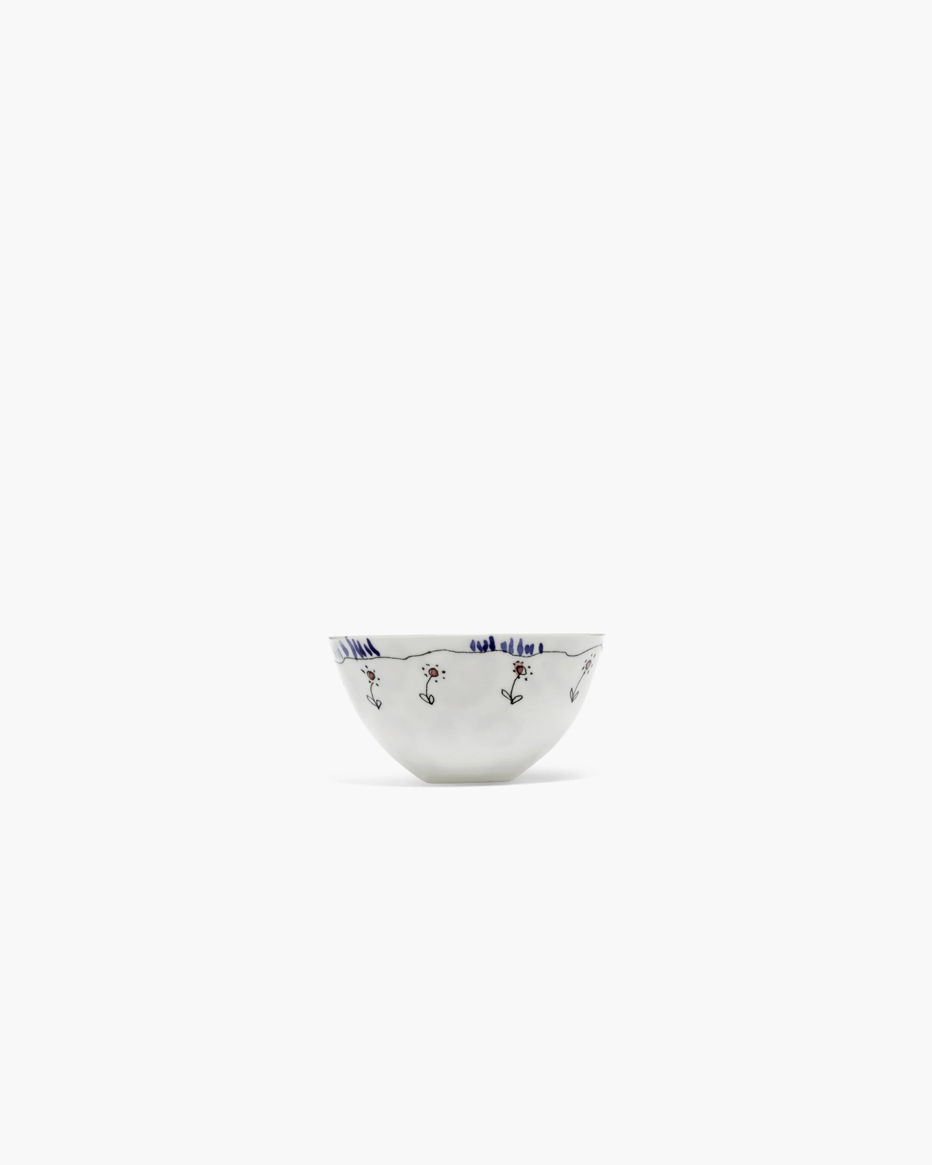 Bowl S Anemone milk Midnight Flowers
