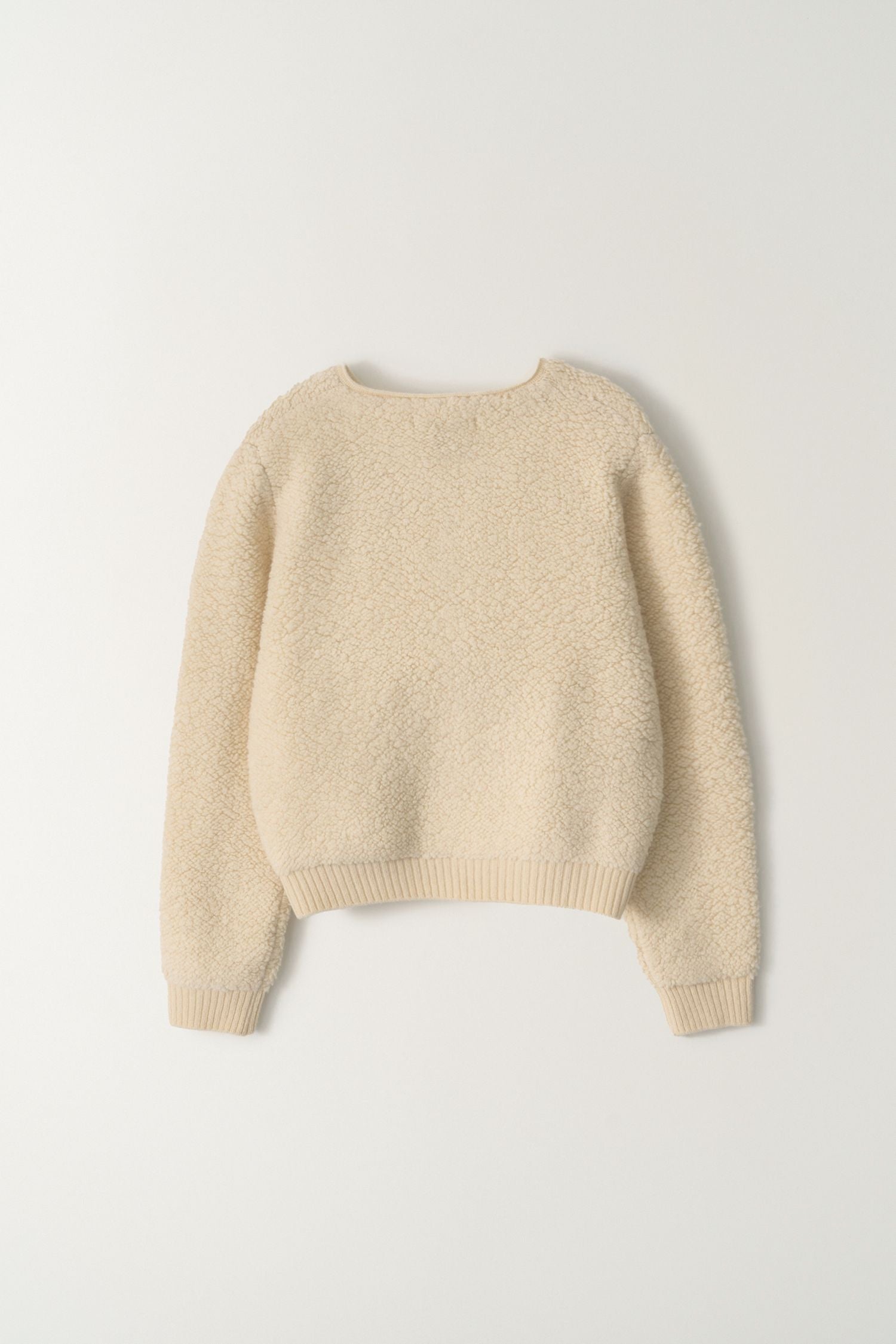 Lett boucle cardigan (Ivory)