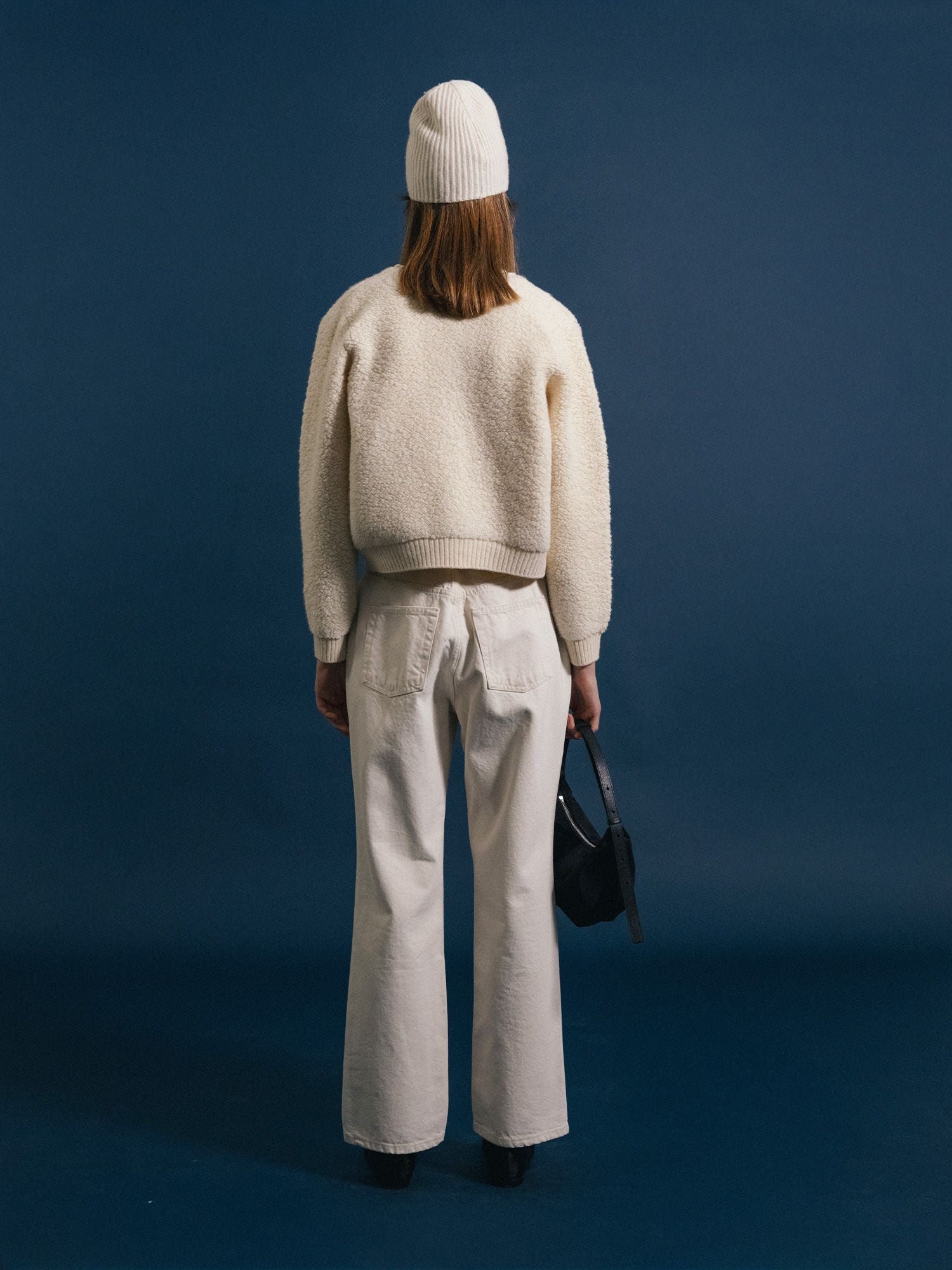 Lett boucle cardigan (Ivory)