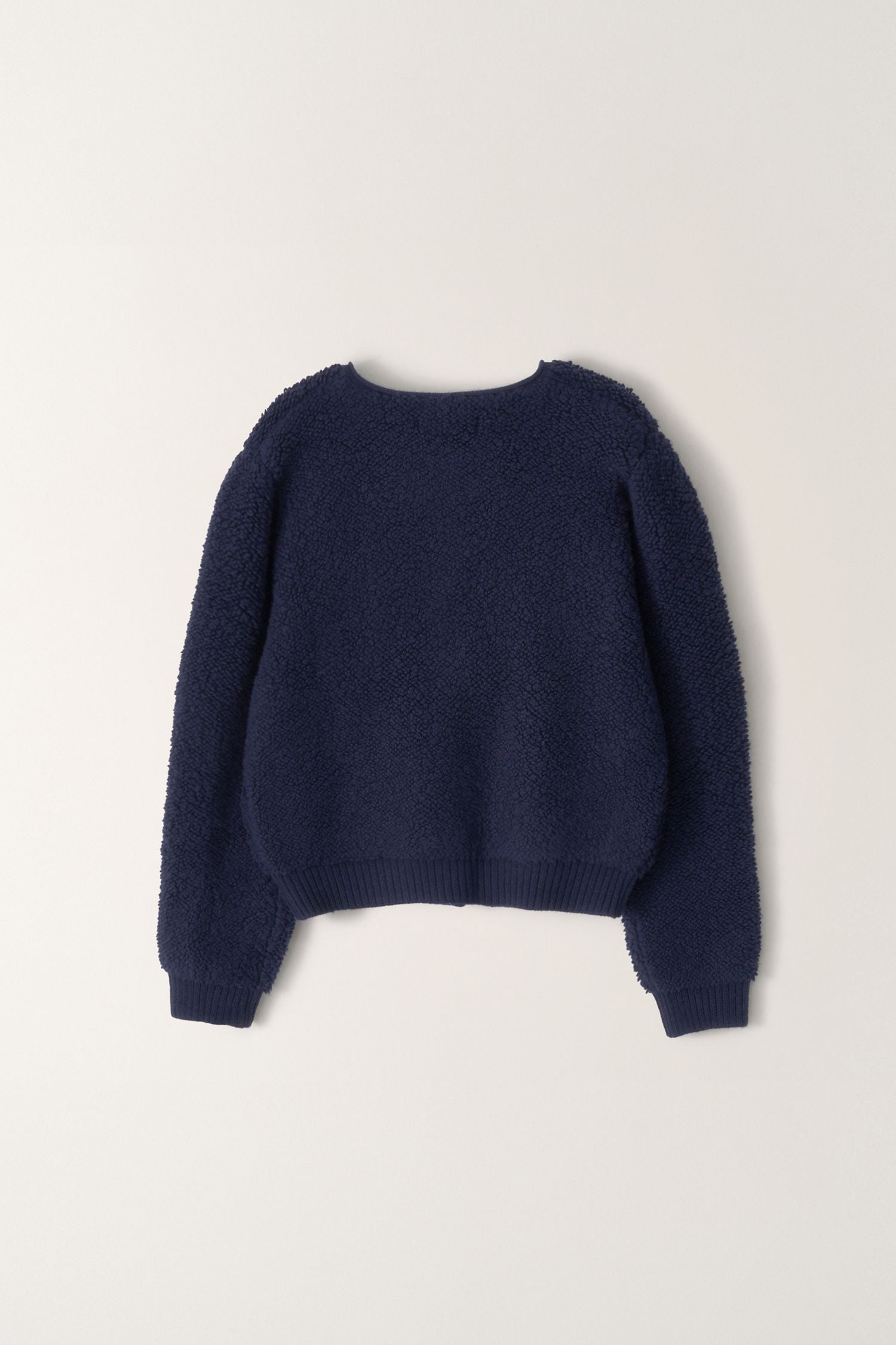 LETT BOUCLE CARDIGAN (Navy)