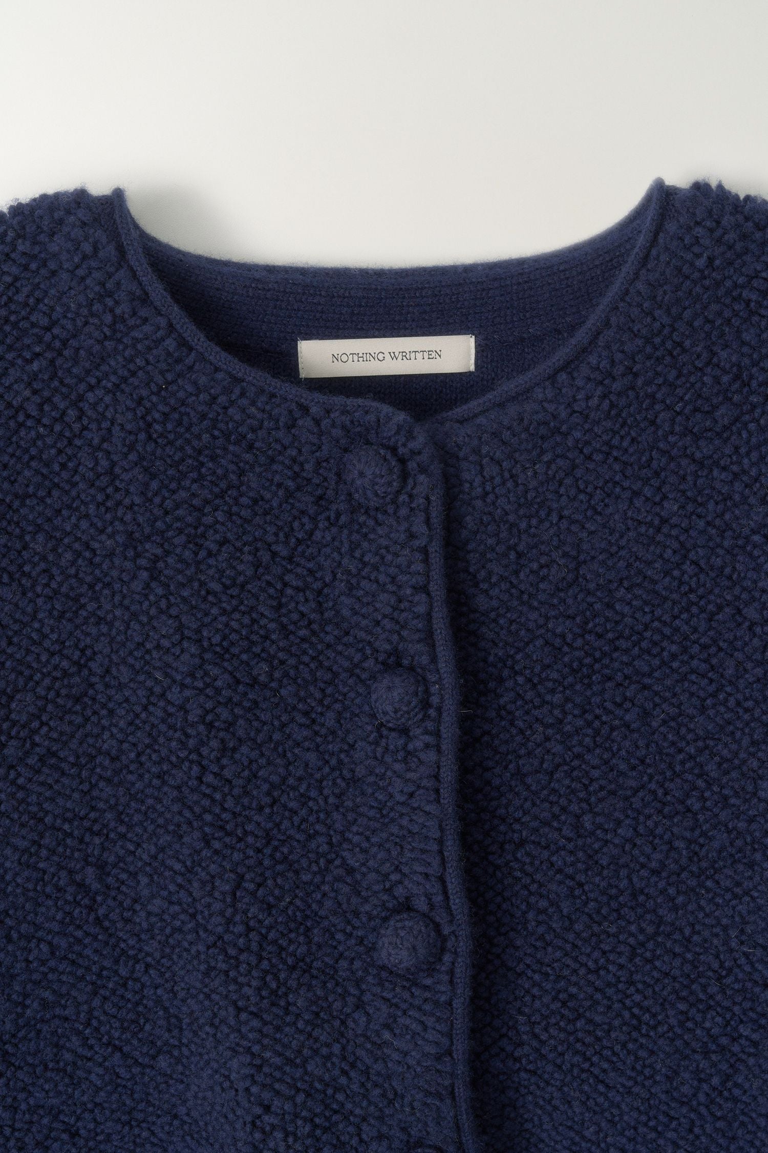 LETT BOUCLE CARDIGAN (Navy)