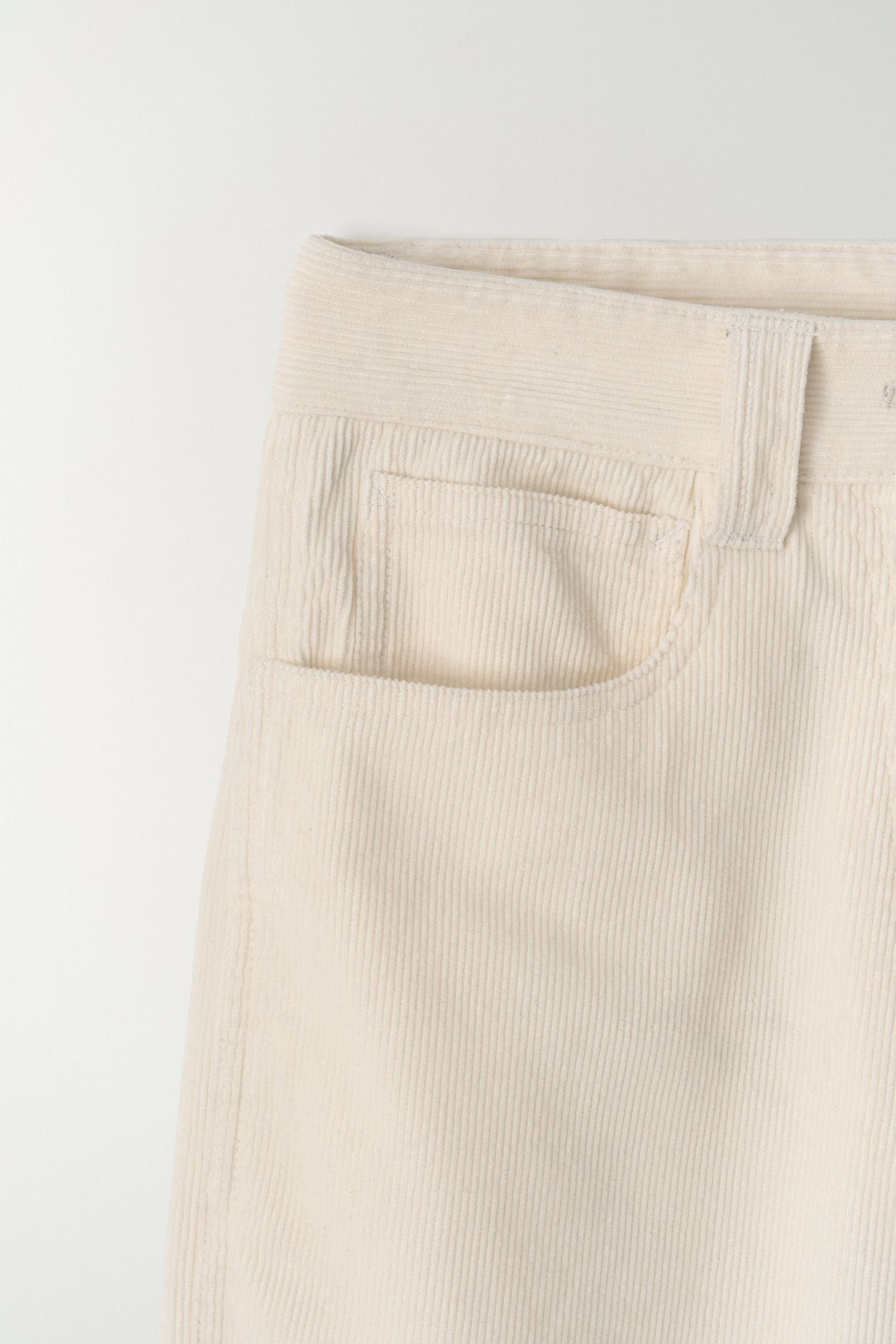 WASHED CORDUROY PANTS (ivory)