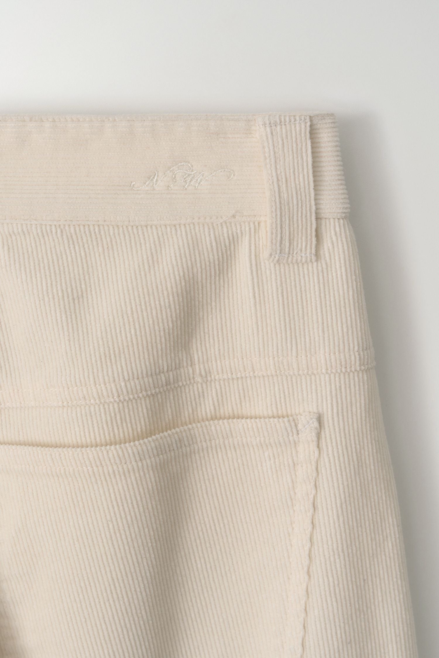 WASHED CORDUROY PANTS (ivory)
