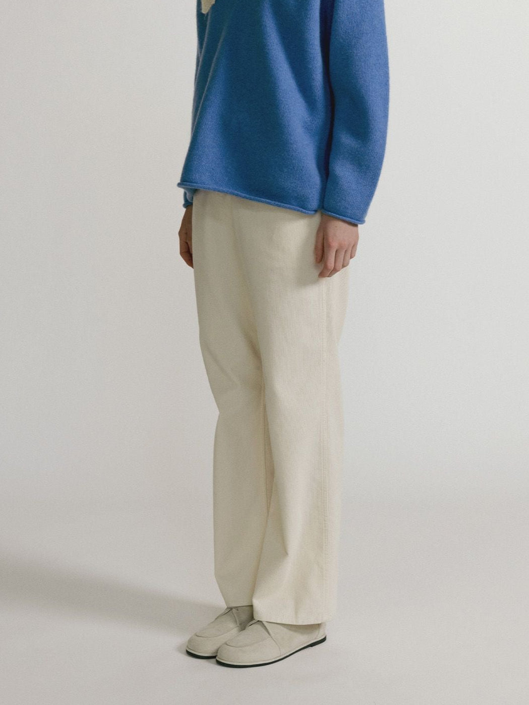 WASHED CORDUROY PANTS (ivory)