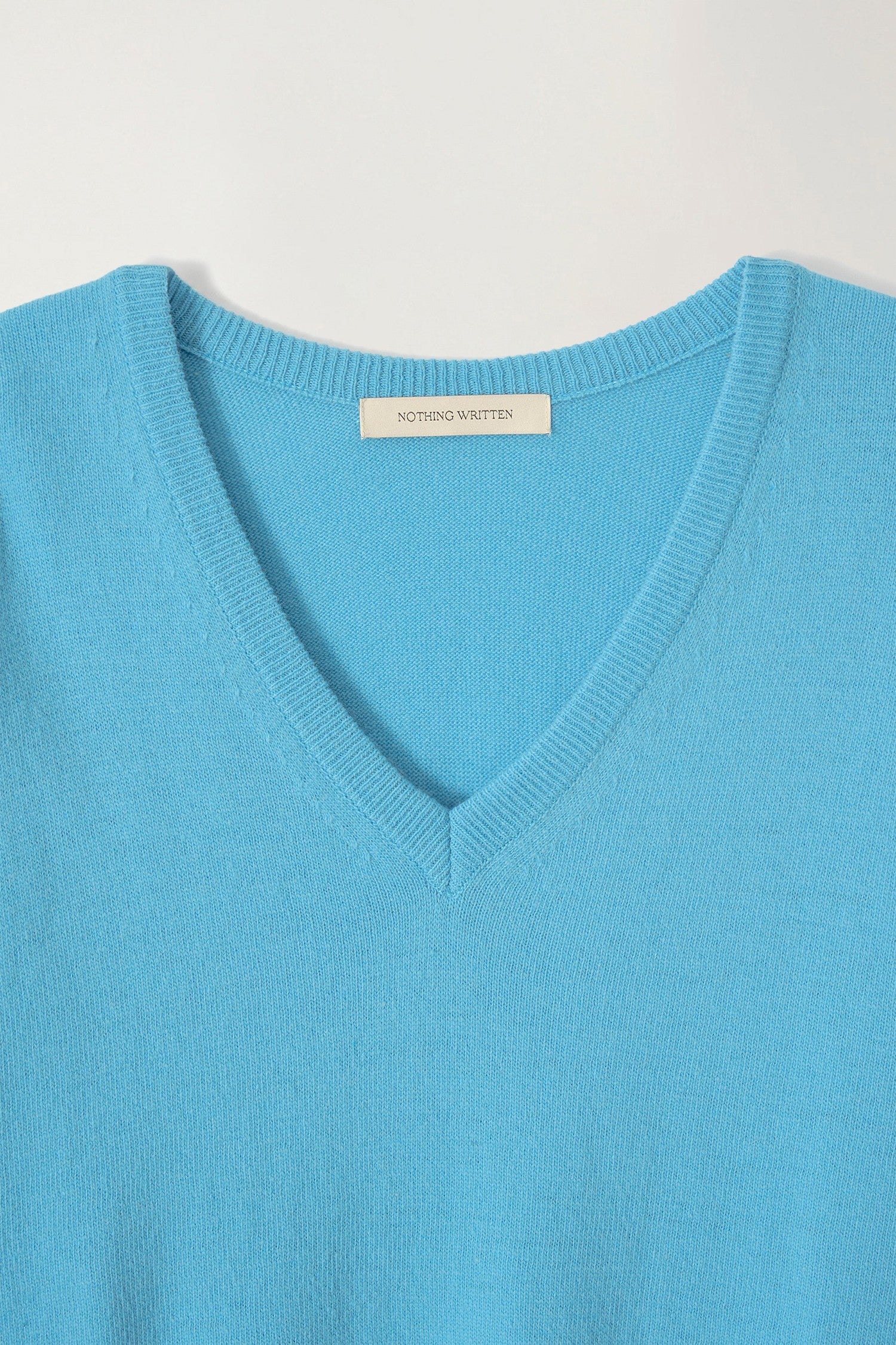 PUNO V-NECK PULLOVER - Blue