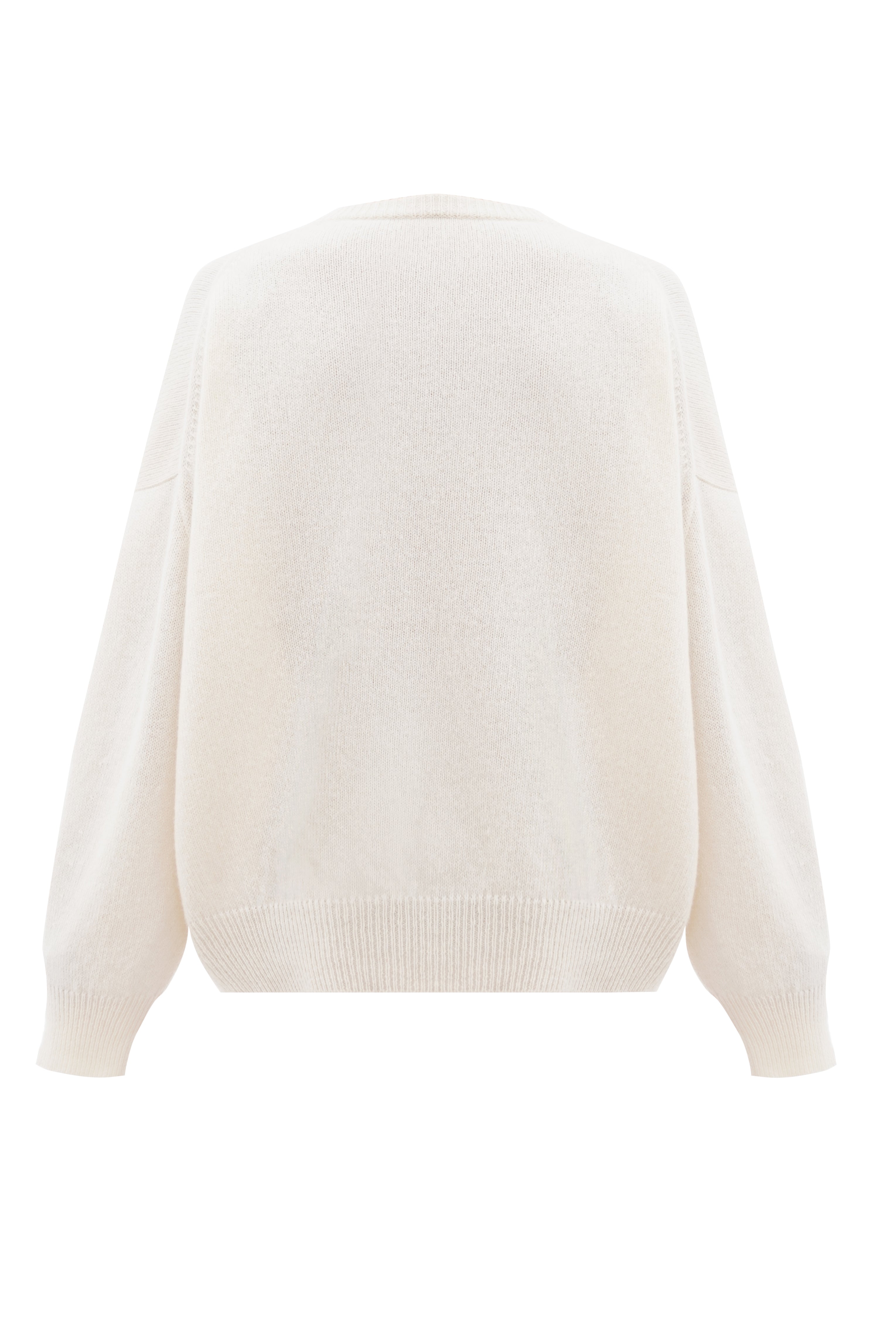 Gunia Project - SWEATER WITH ANGEL IN MILK