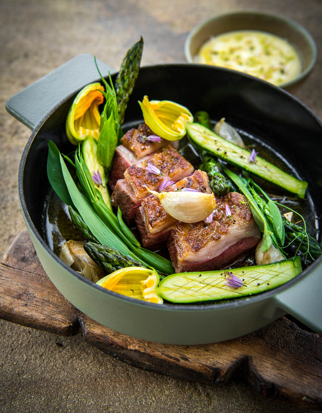 Serax by Sergio Herman | Casserole L cast iron camogreen Surface