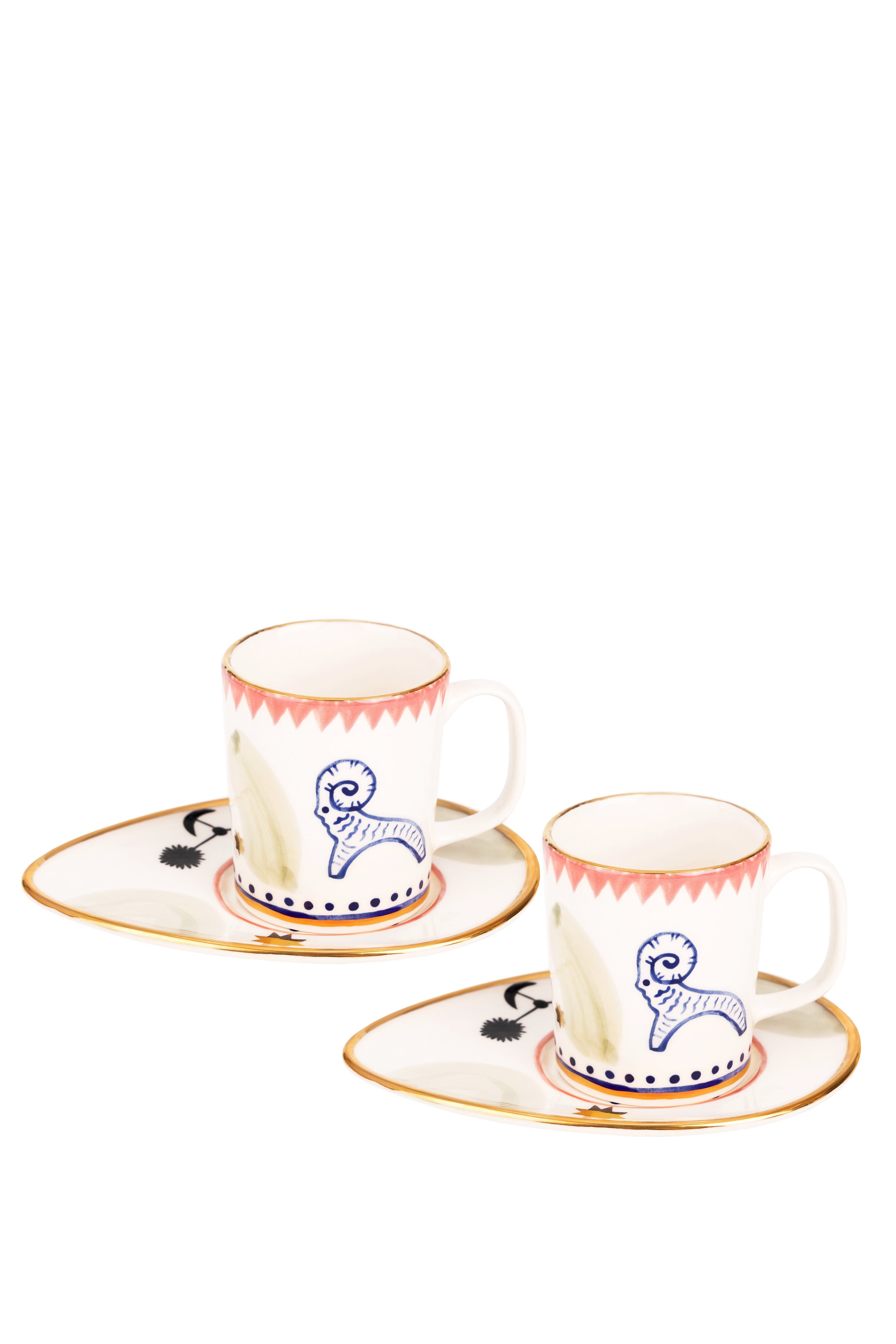 Gunia Project - SET OF 2 COFFEE MUGS AND SAUCERS VESNA 2024