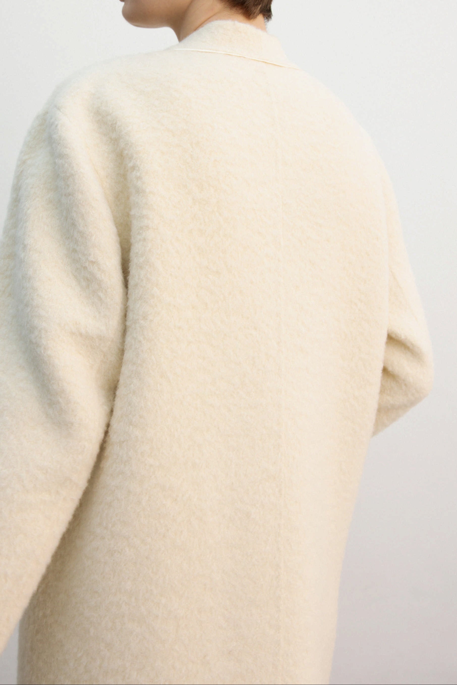 BABY ALPACA TIE LONG COAT