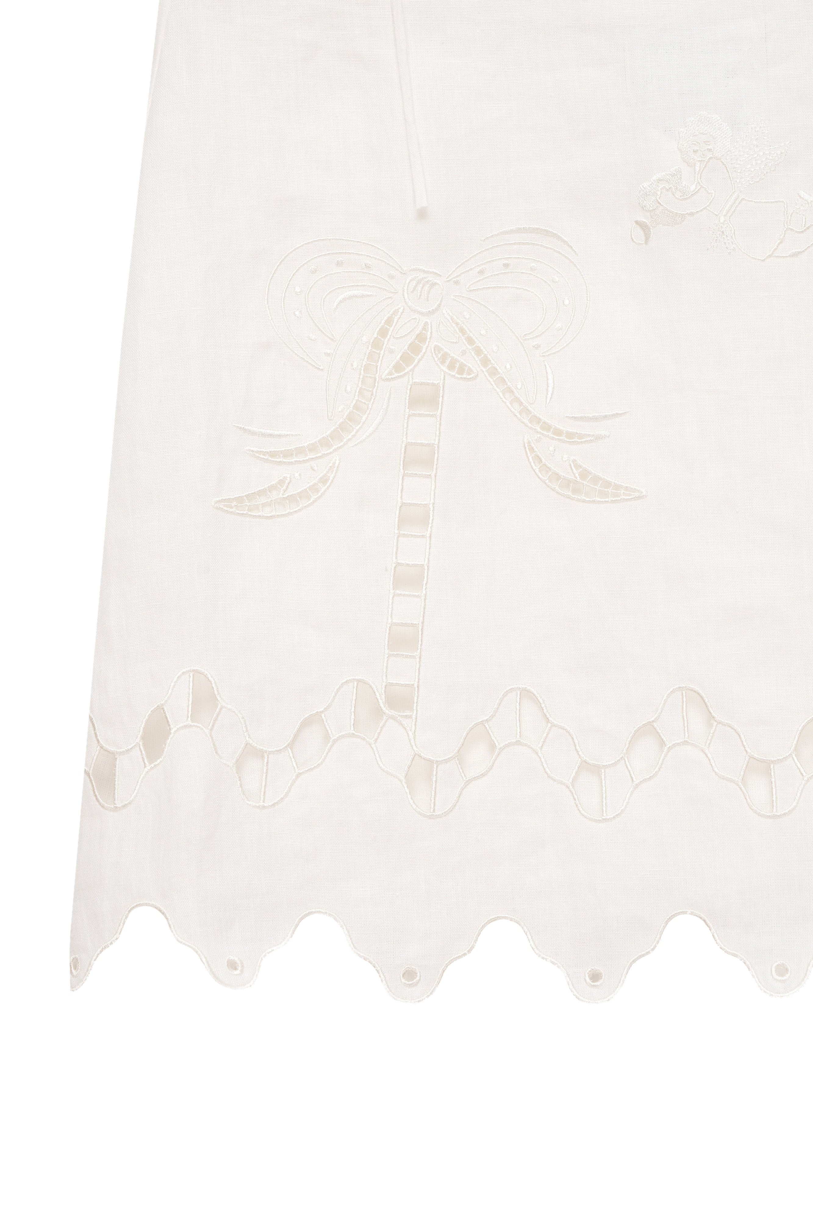 YASNA EMBROIDERED TOP IN MILK