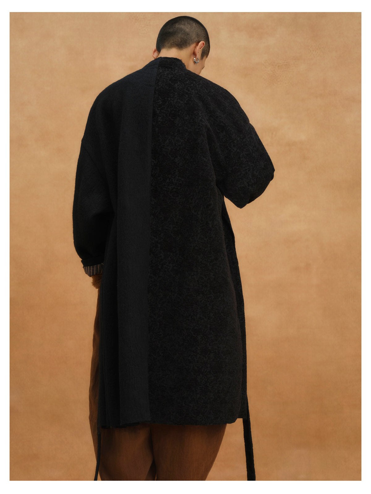 Morin Khuur | Belted Long Robe Coat