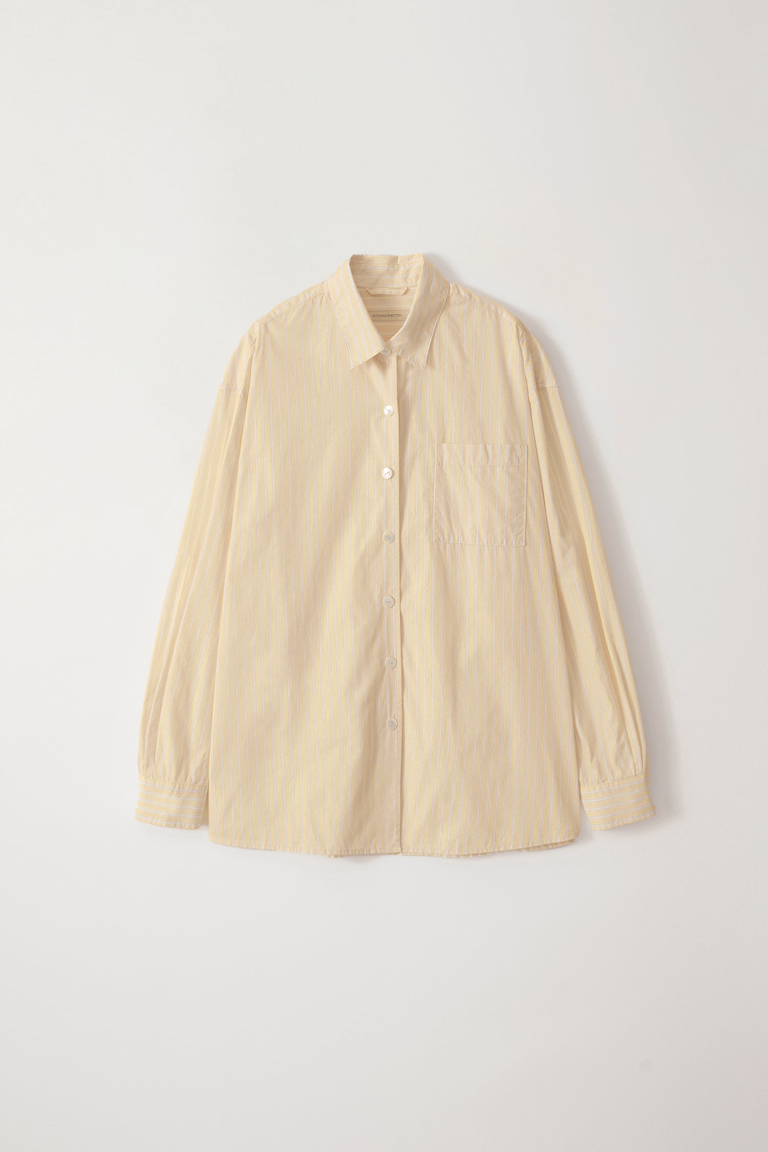 TIMON STRIPED COTTON SHIRT Yellow