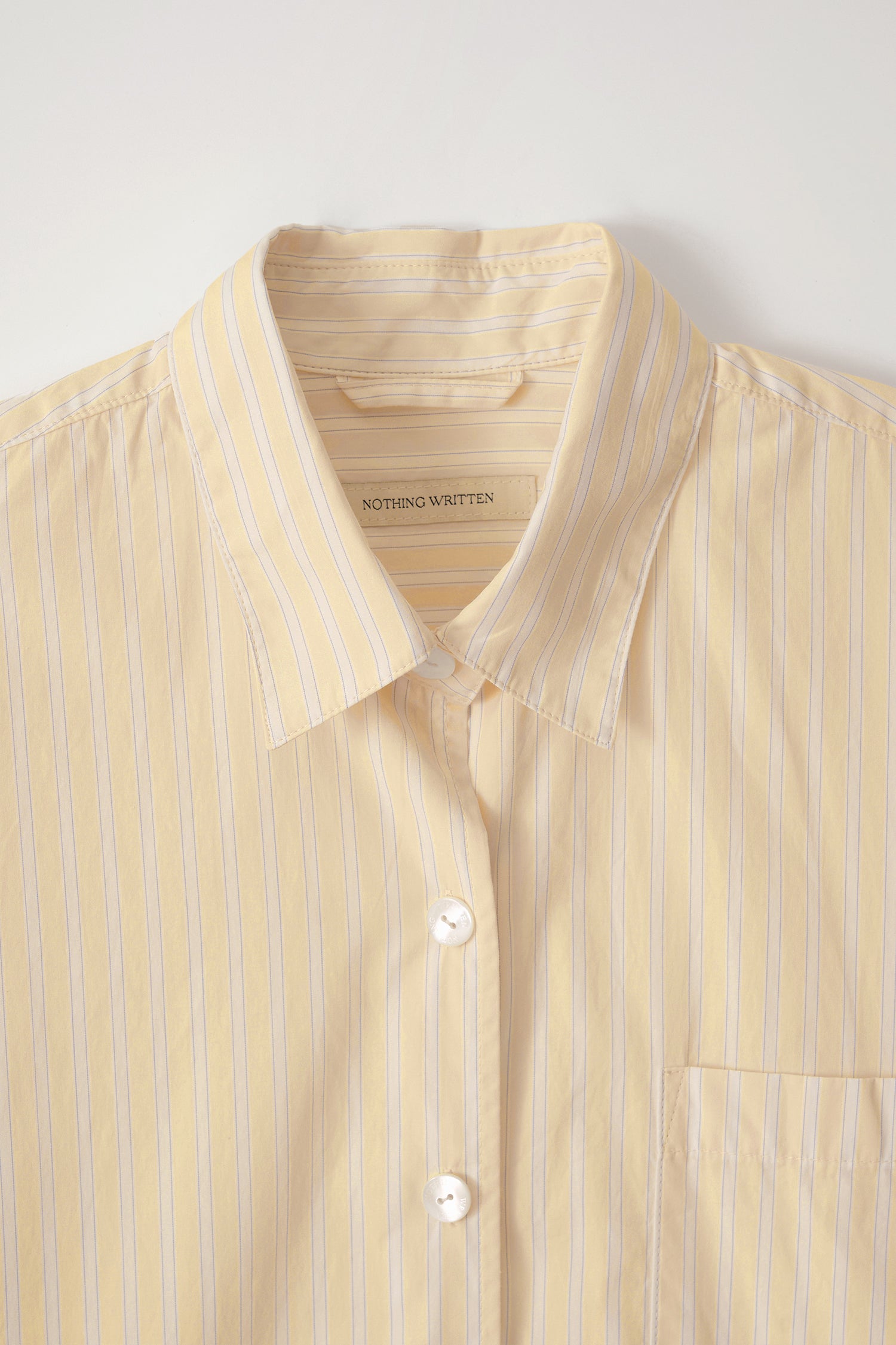 TIMON STRIPED COTTON SHIRT Yellow