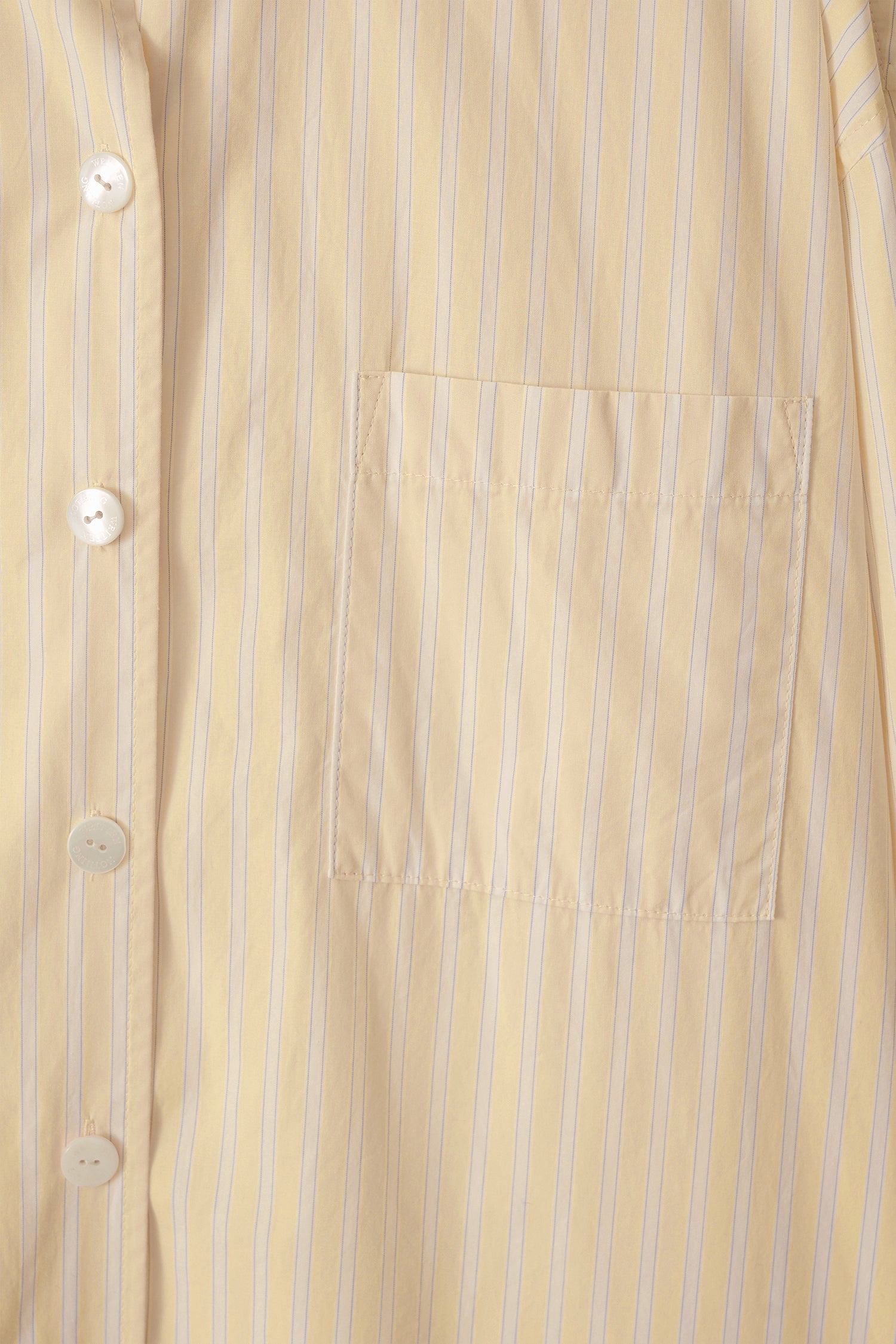 TIMON STRIPED COTTON SHIRT Yellow