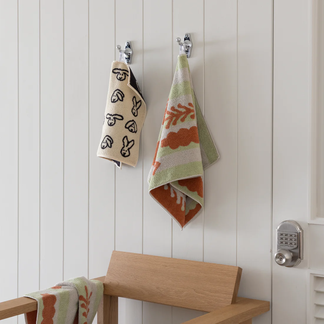 BUNNY BUNNY HAND TOWEL - CREAM - Warmgrey Tail