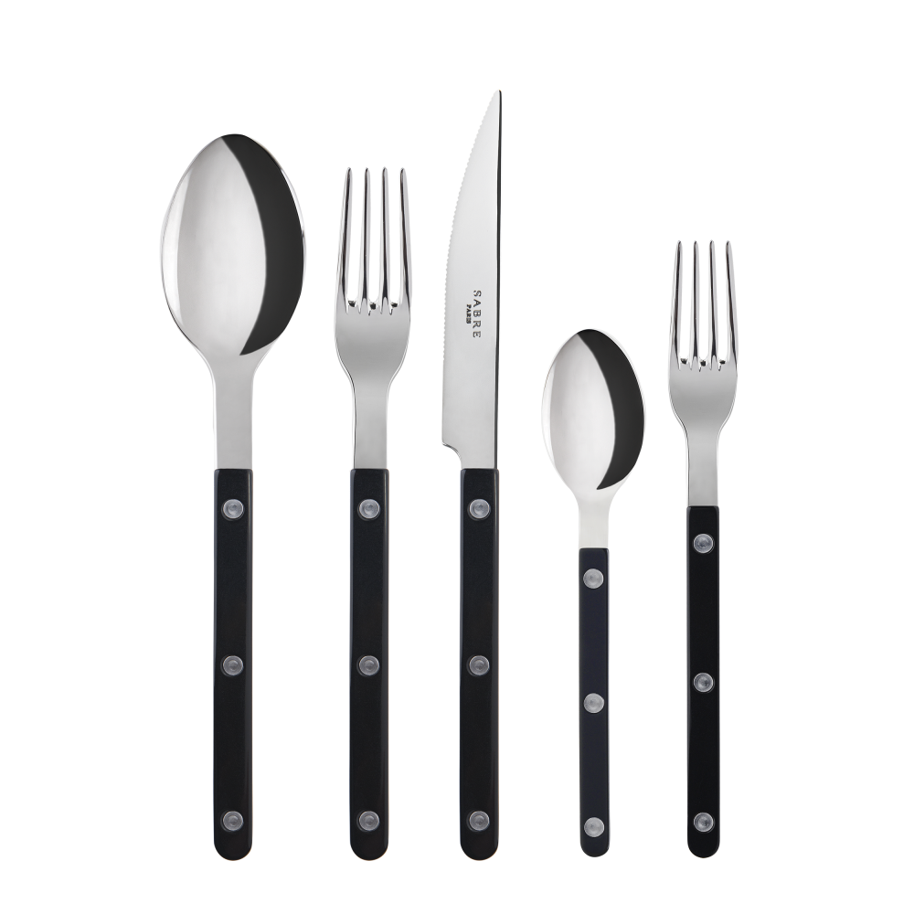 SABRE Paris - BISTROT 5 Pieces Cutlery Set - Black