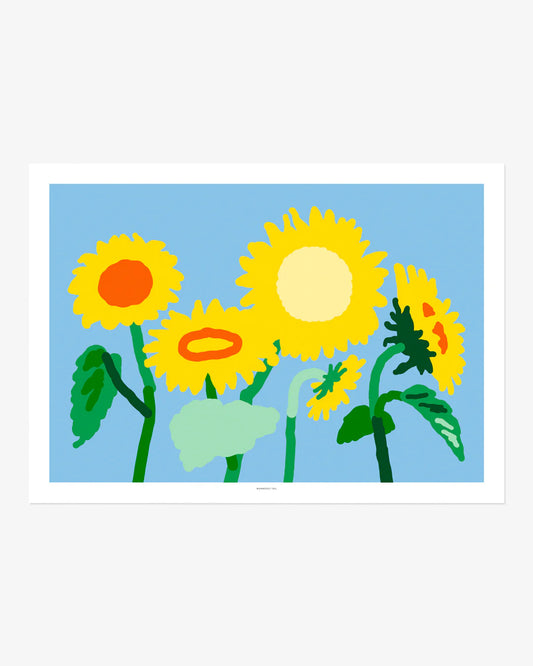 SUNFLOWERS POSTER - WARMGREY TAIL