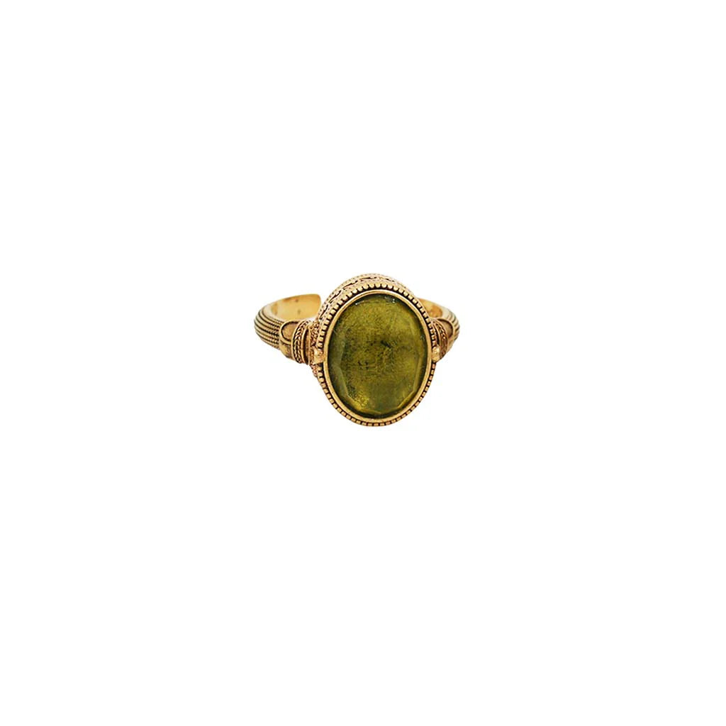 Camay Ring - Lime Yellow
