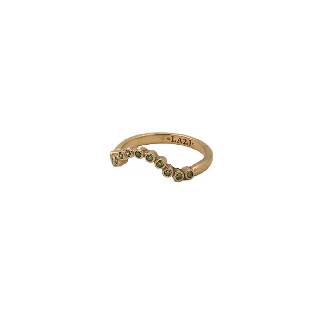 Lorelei strass Ring - Lime yellow
