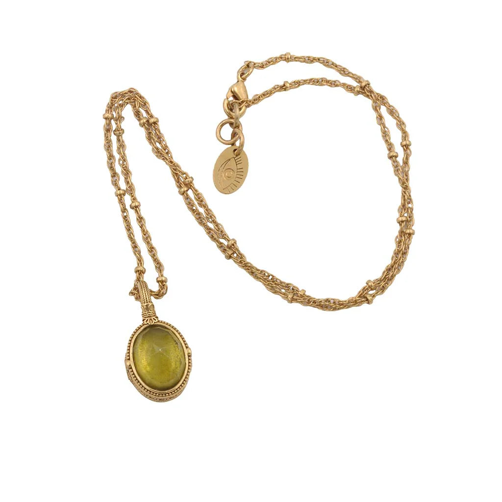 Camay Necklace - Lime Yellow