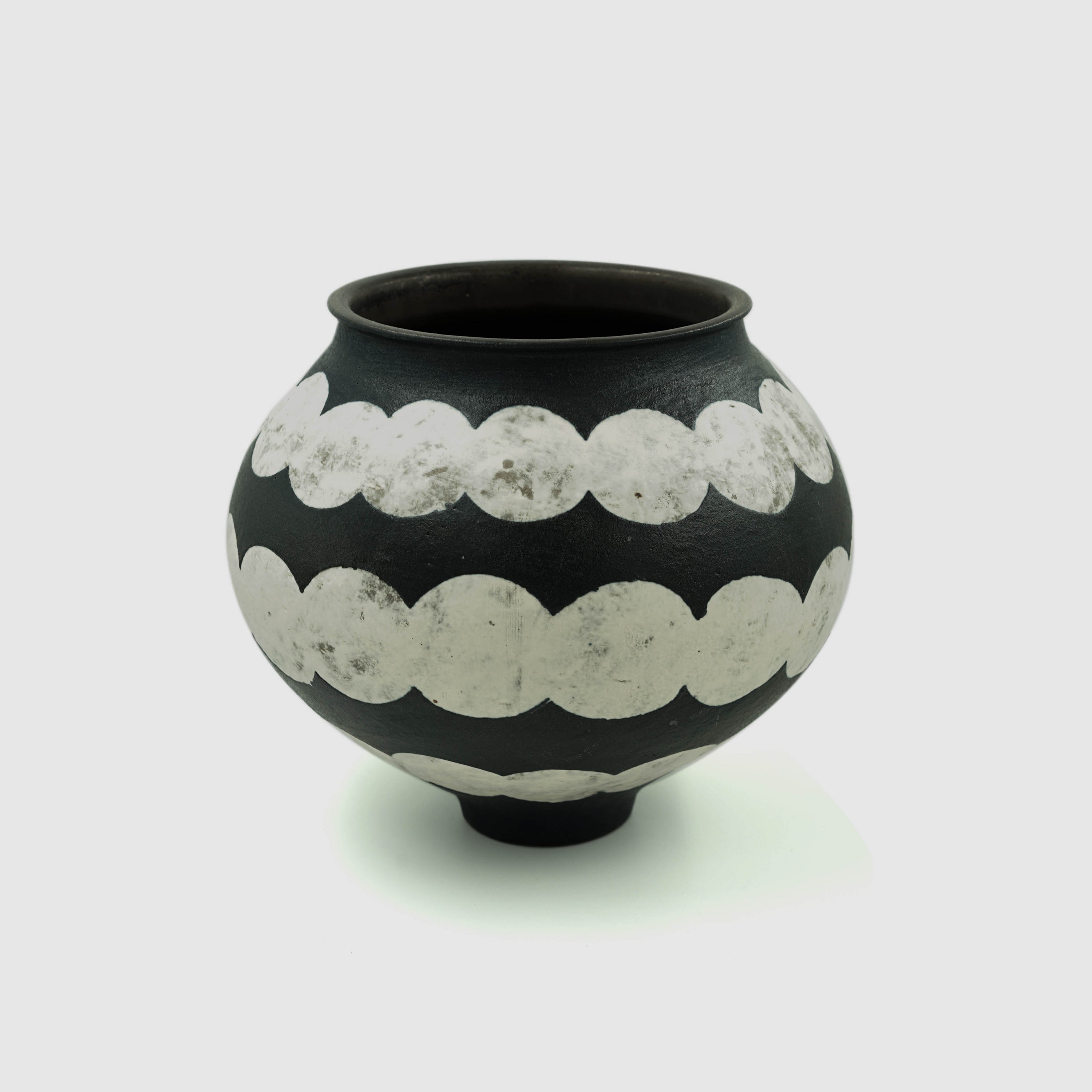 Black & White Dot Ceramic Vase