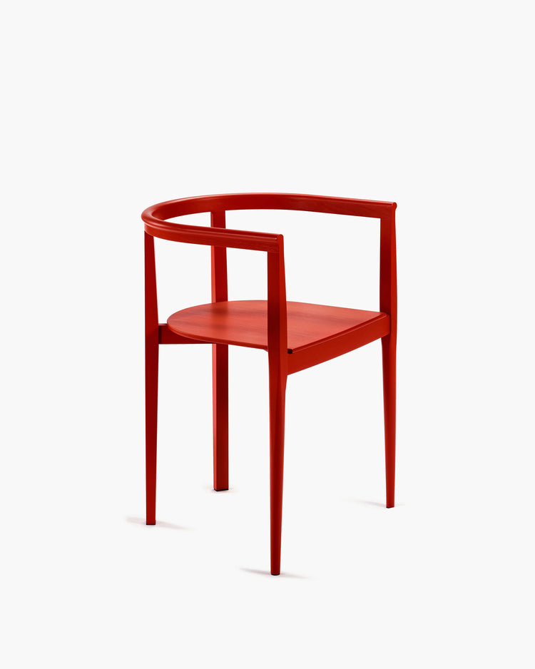 Chair beech red Elé | Serax by Ann Demeulemeester