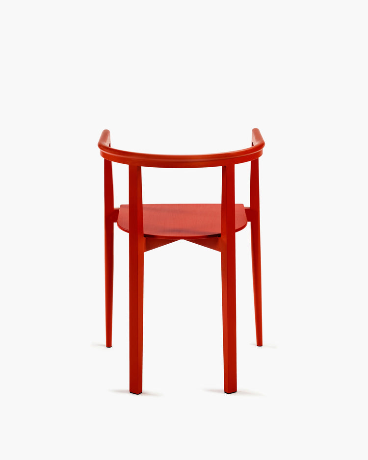 Chair beech red Elé | Serax by Ann Demeulemeester