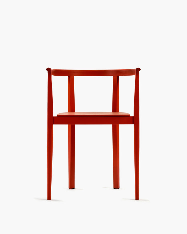 Chair beech red Elé | Serax by Ann Demeulemeester