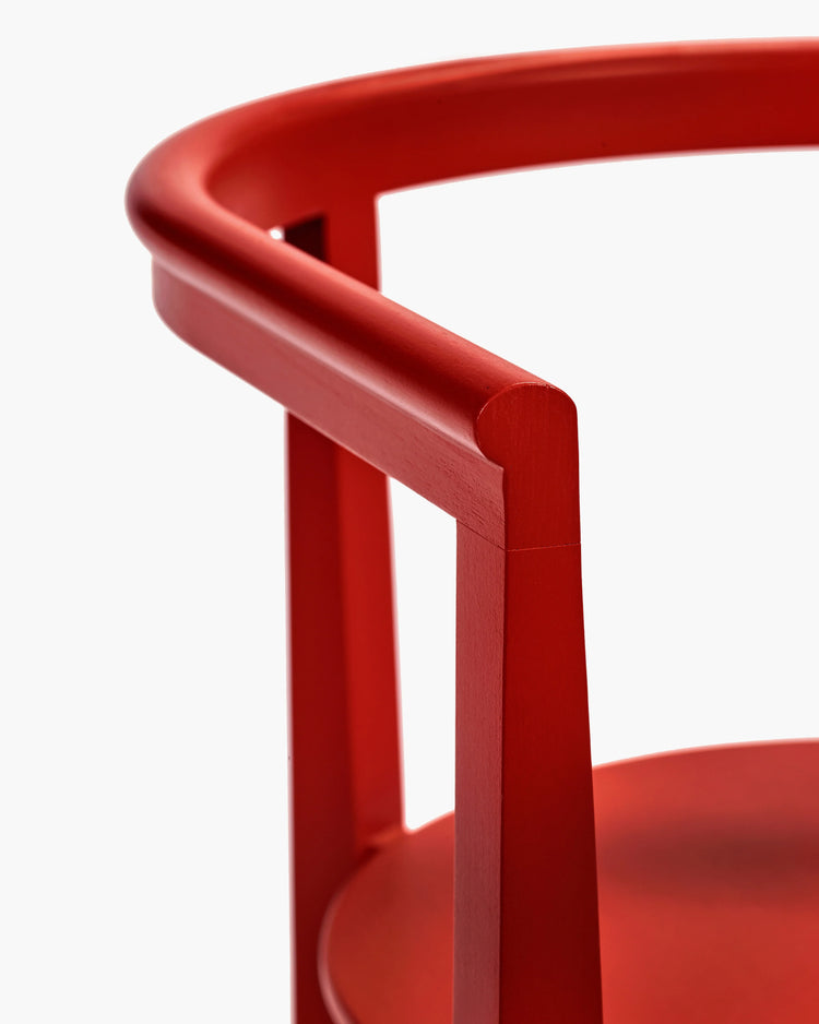 Chair beech red Elé | Serax by Ann Demeulemeester