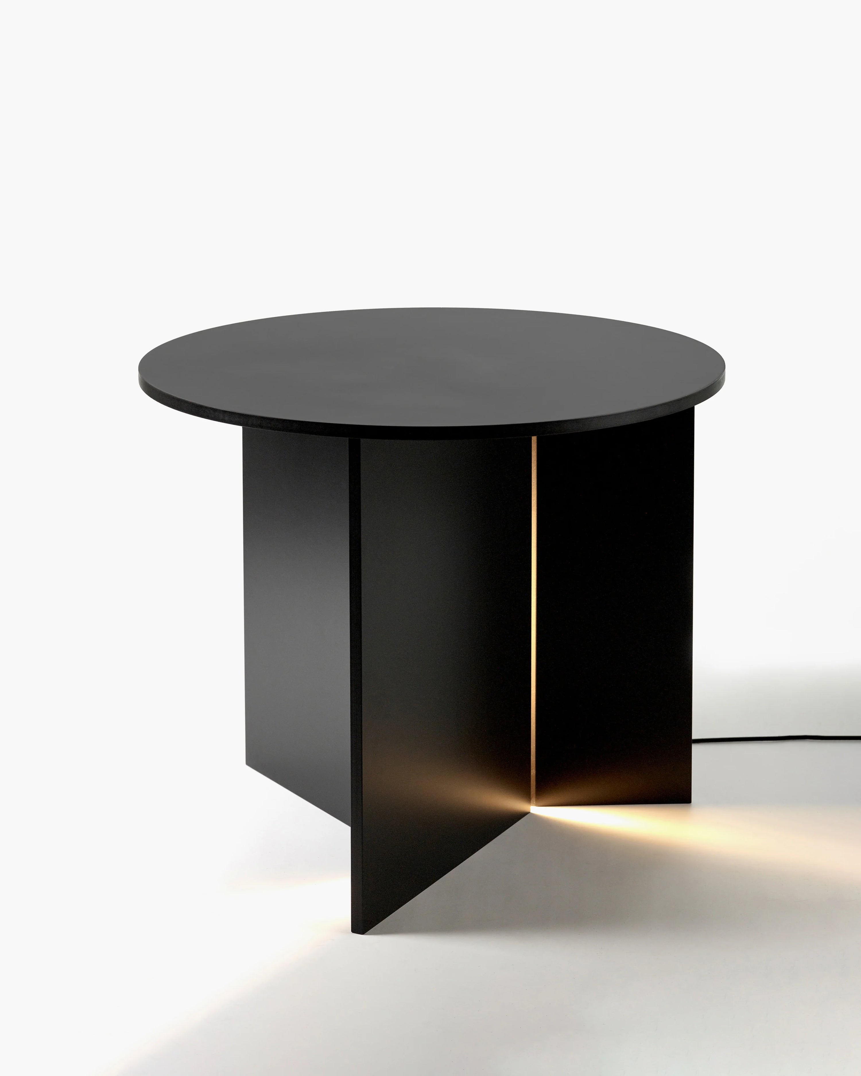 Side table with LED light black Stella | Serax by Ann Demeulemeester