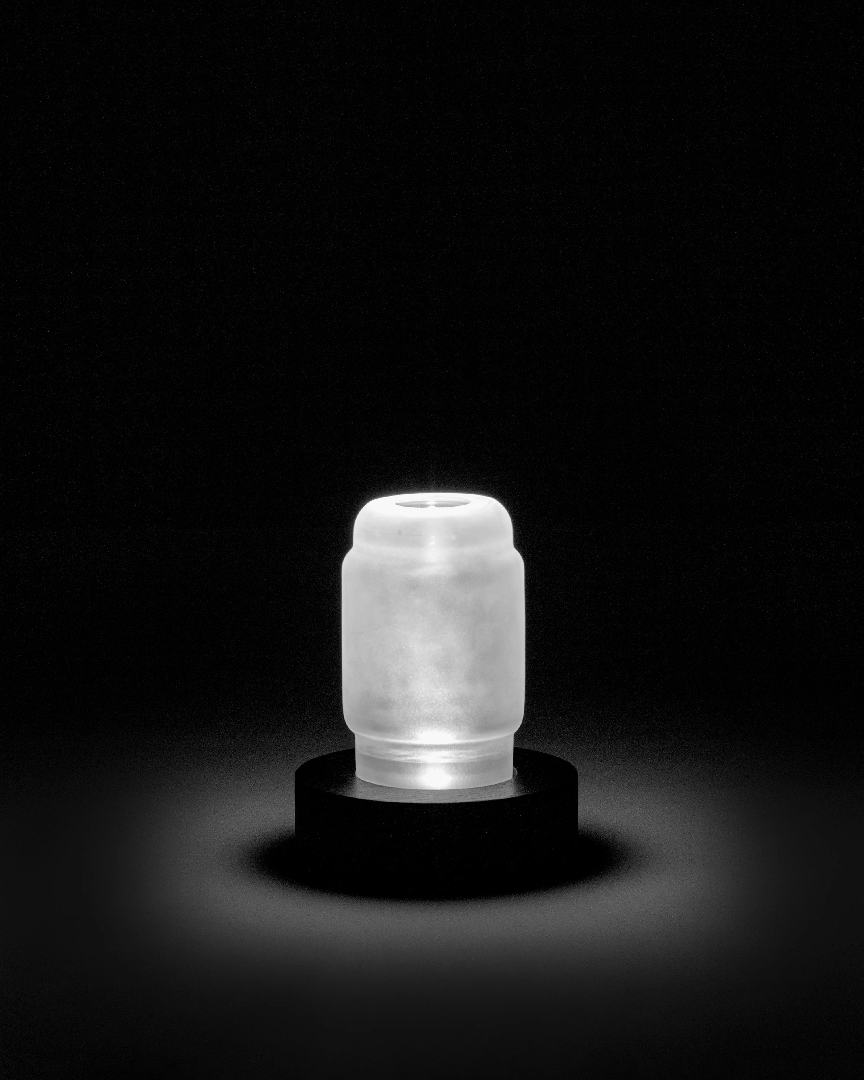 Vase/table lamp black white Luce