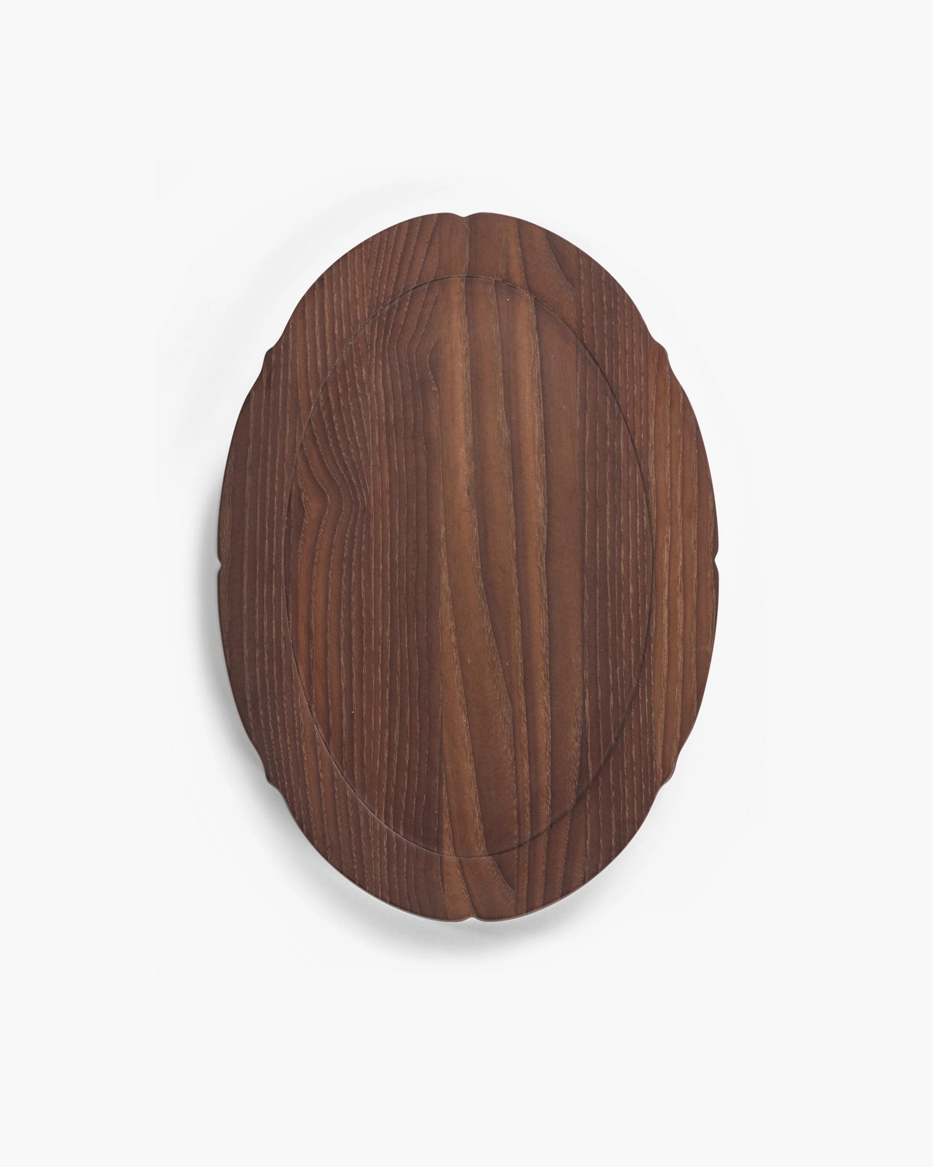 Tray oval wood Silhouette