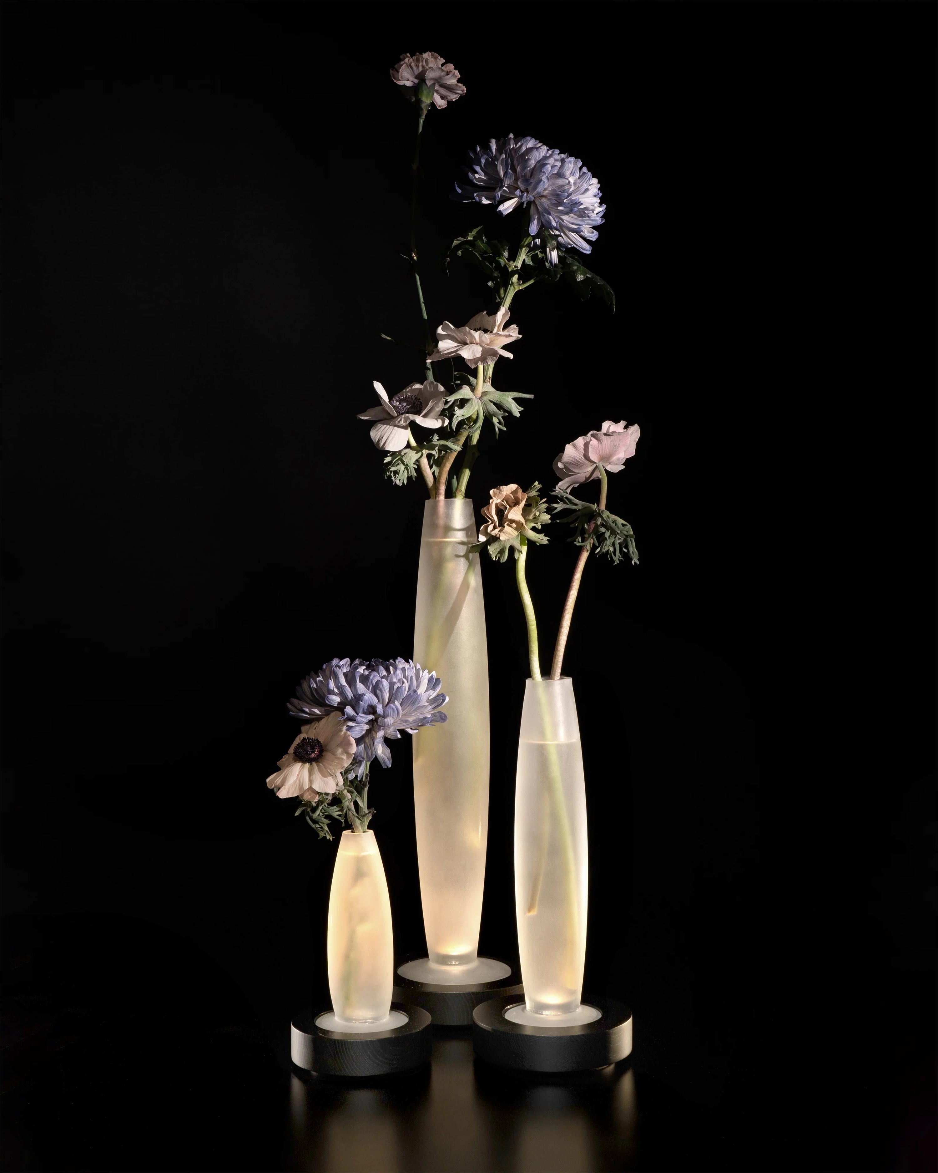 Vase/table lamp black white Lys 2 | Serax by Ann Demeulemeester