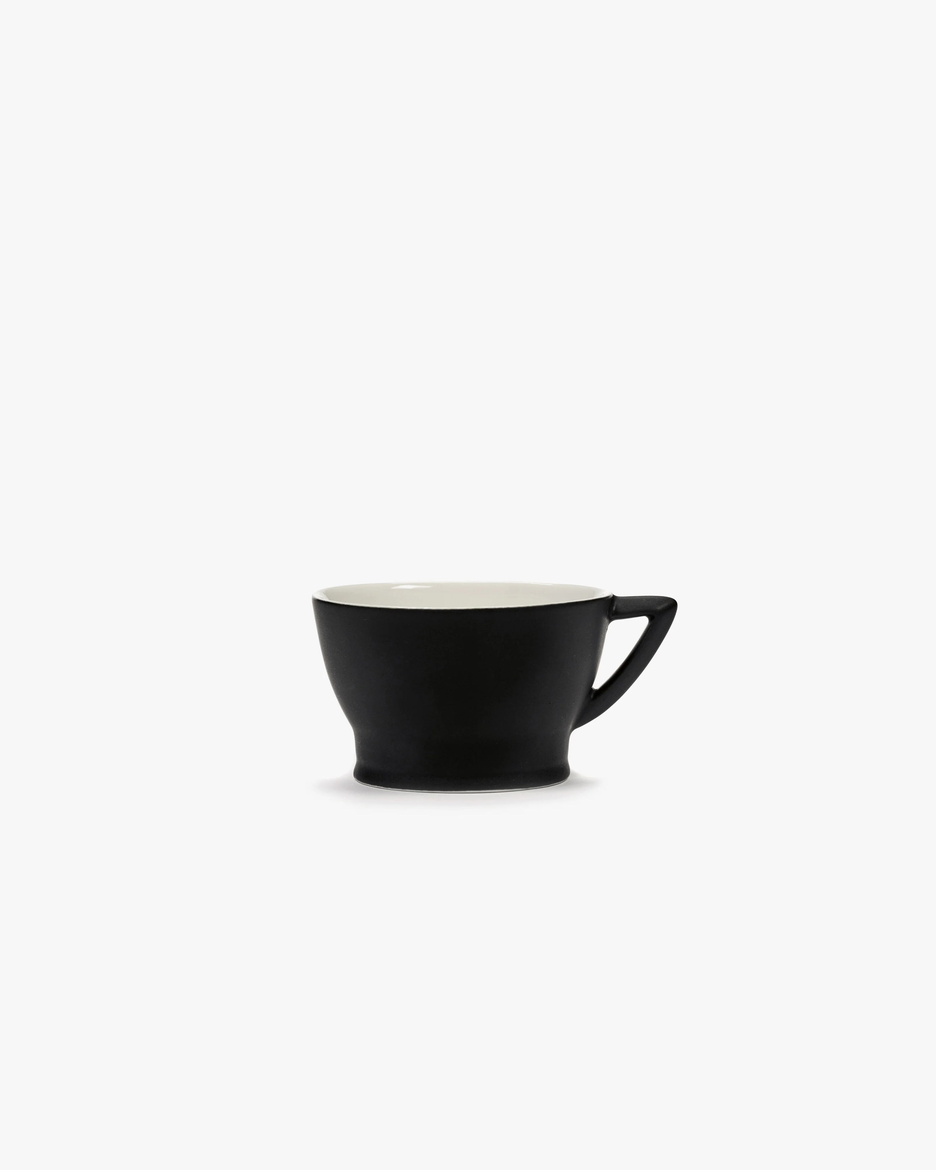 Serax by Ann Demeulemeester | Cup with handle black/off-white Ra collection Ra