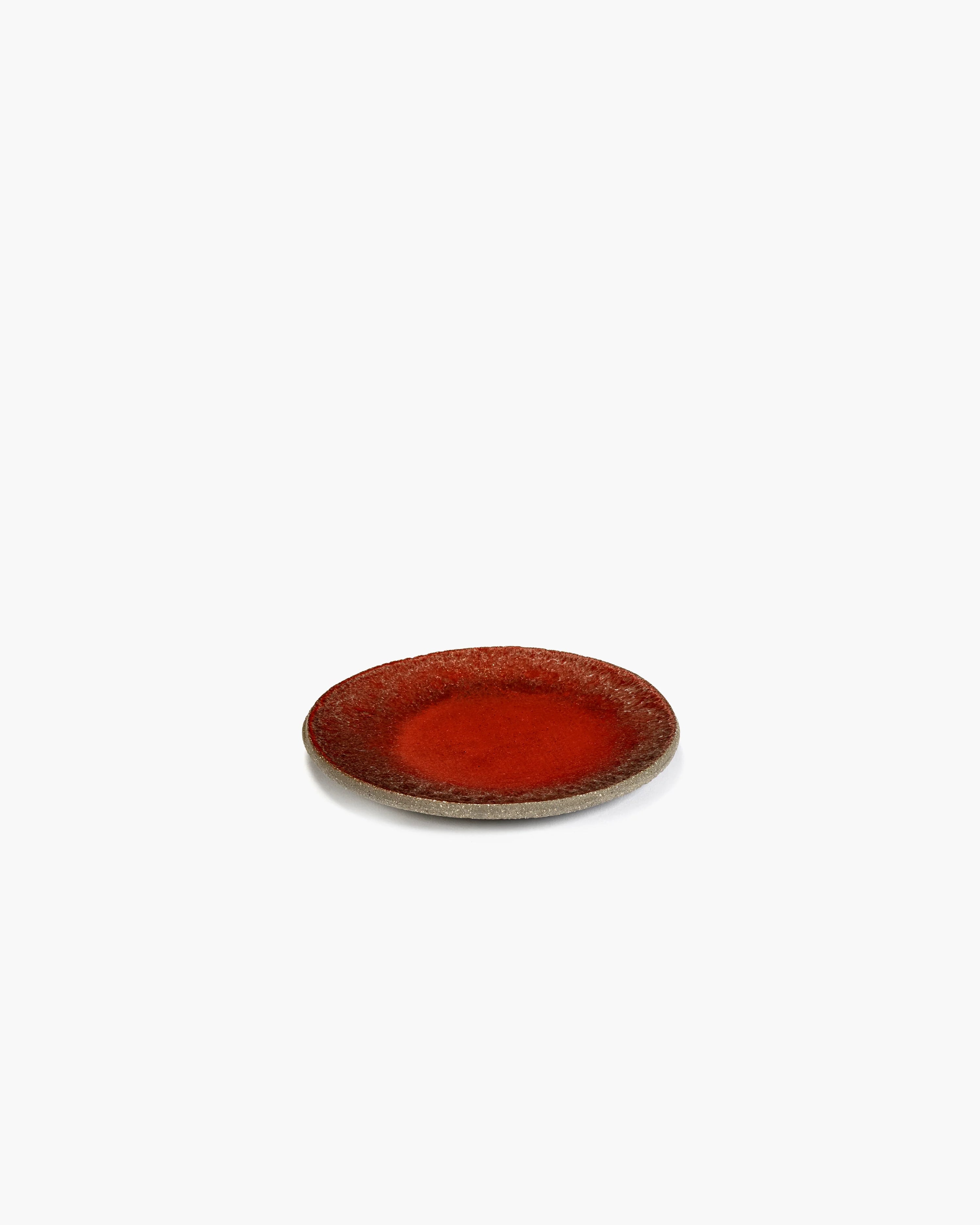 Dessert plate red FCK | Serax by Frédérick Gautier