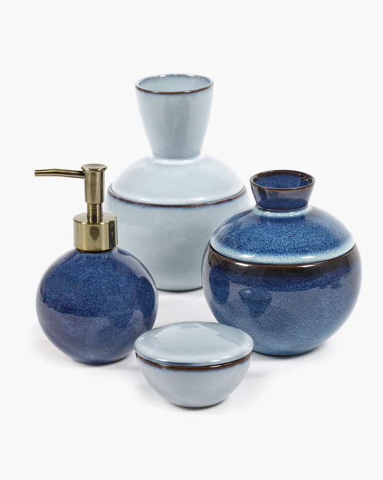 Soap dispenser dark blue Pure | Serax by Pascale Naessens