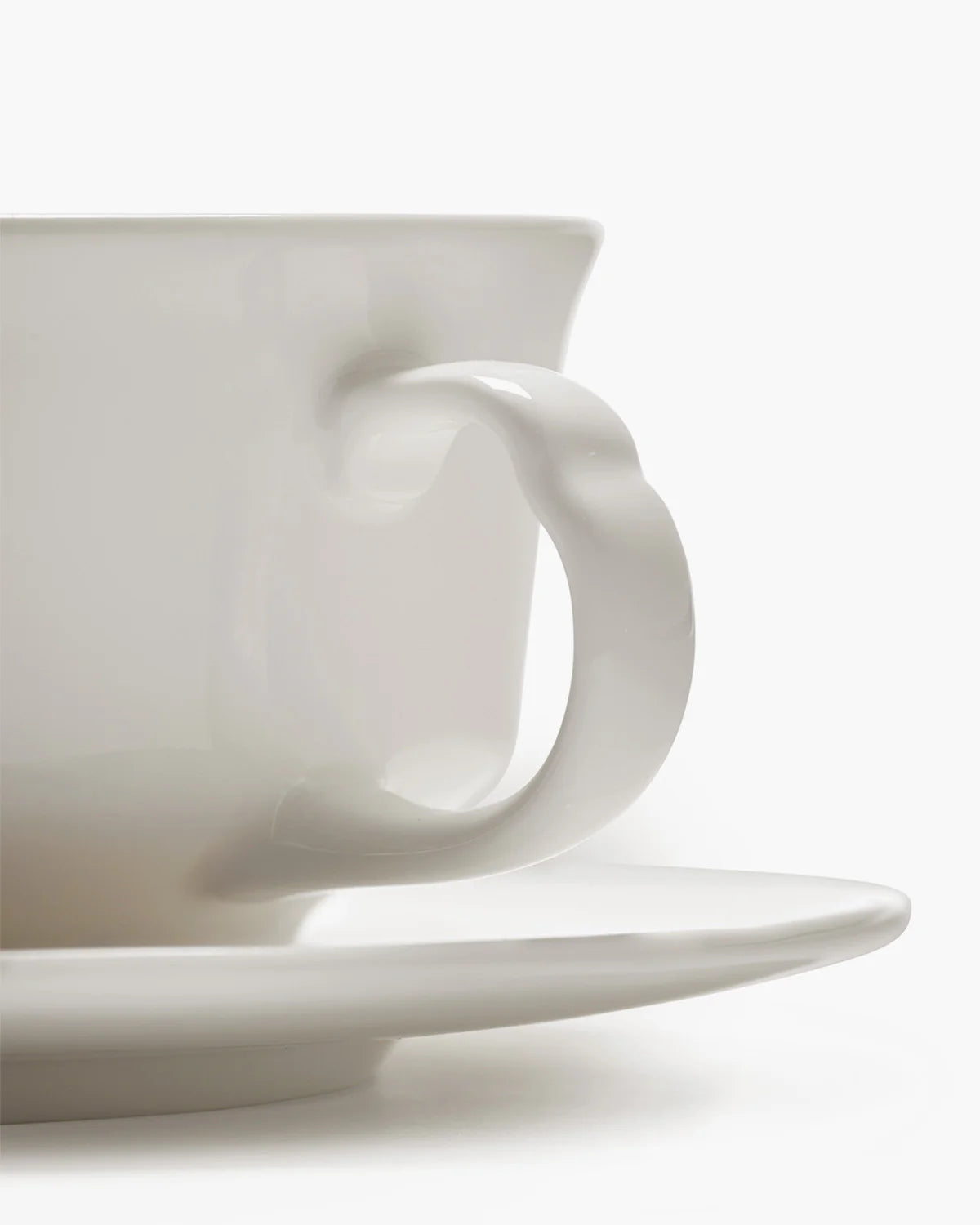 Coffee cup white Silhouette with saucer
