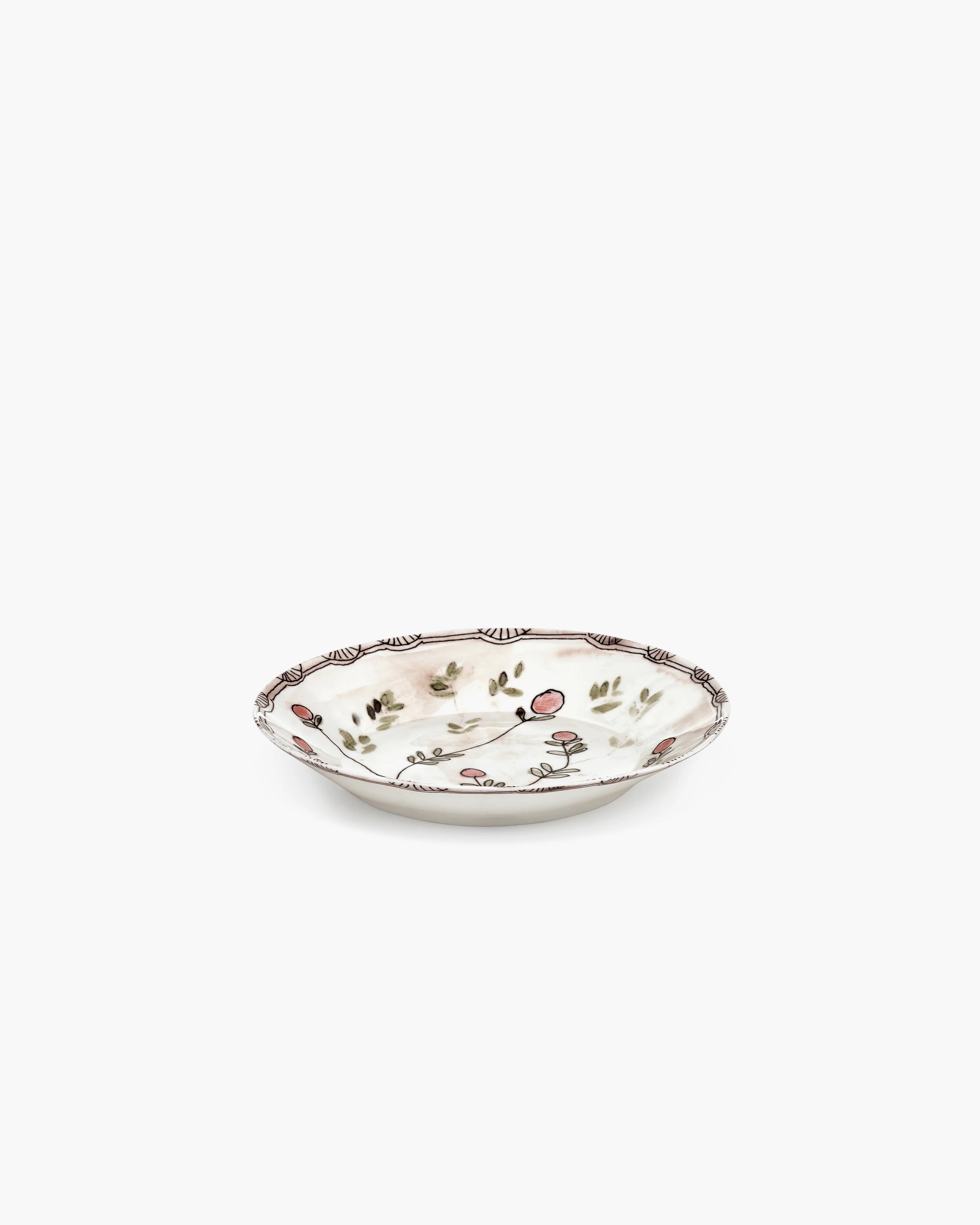 Deep plate M Mirtillo nude Midnight Flowers