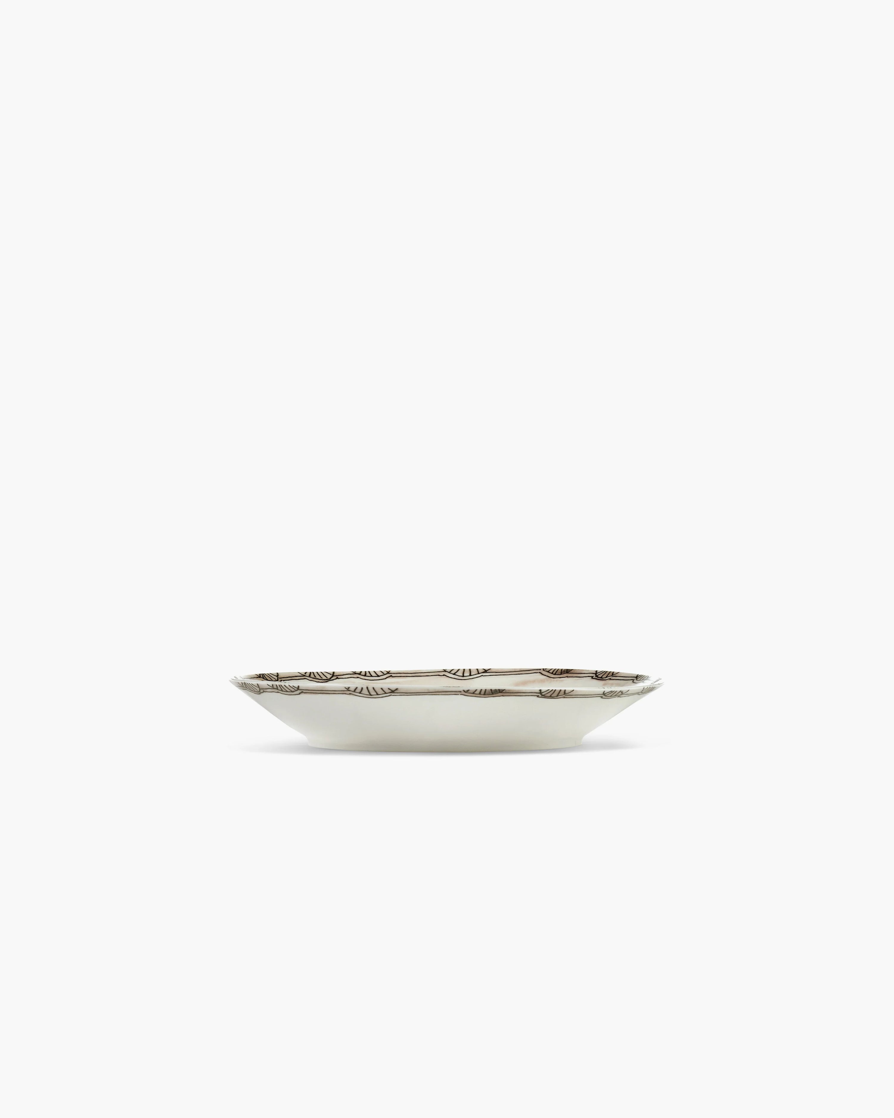 Deep plate M Mirtillo nude Midnight Flowers