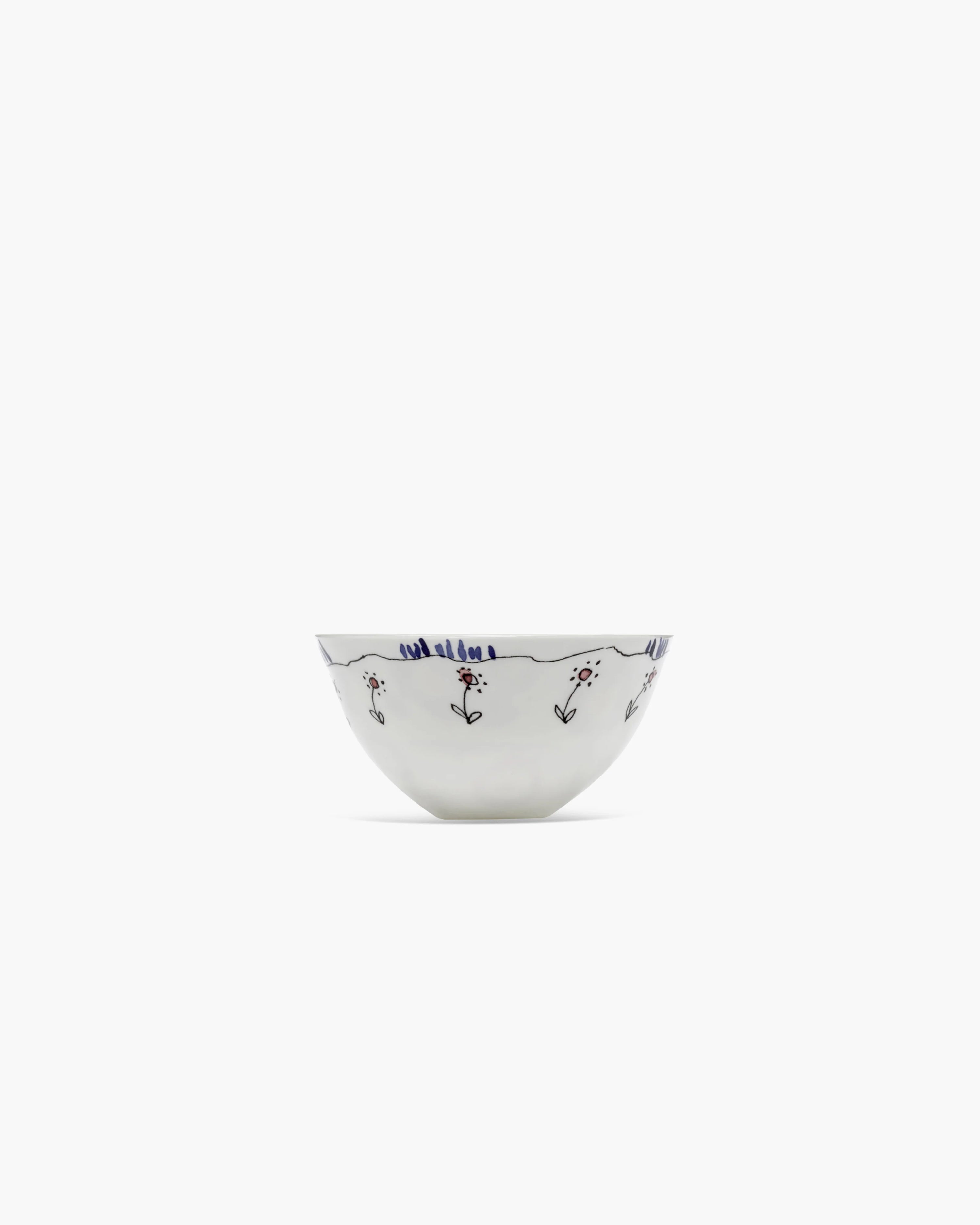 Bowl M Anemone milk Midnight Flowers