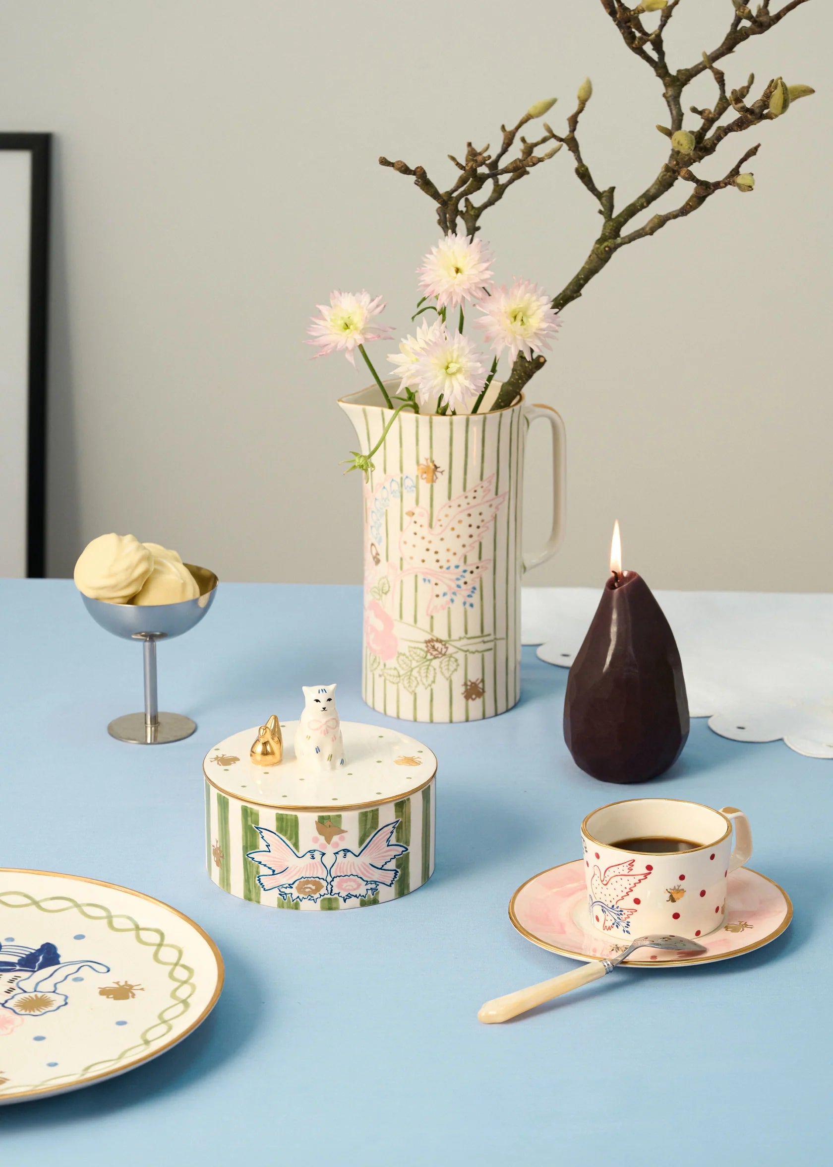 Dove Tea Cup and Saucer Set