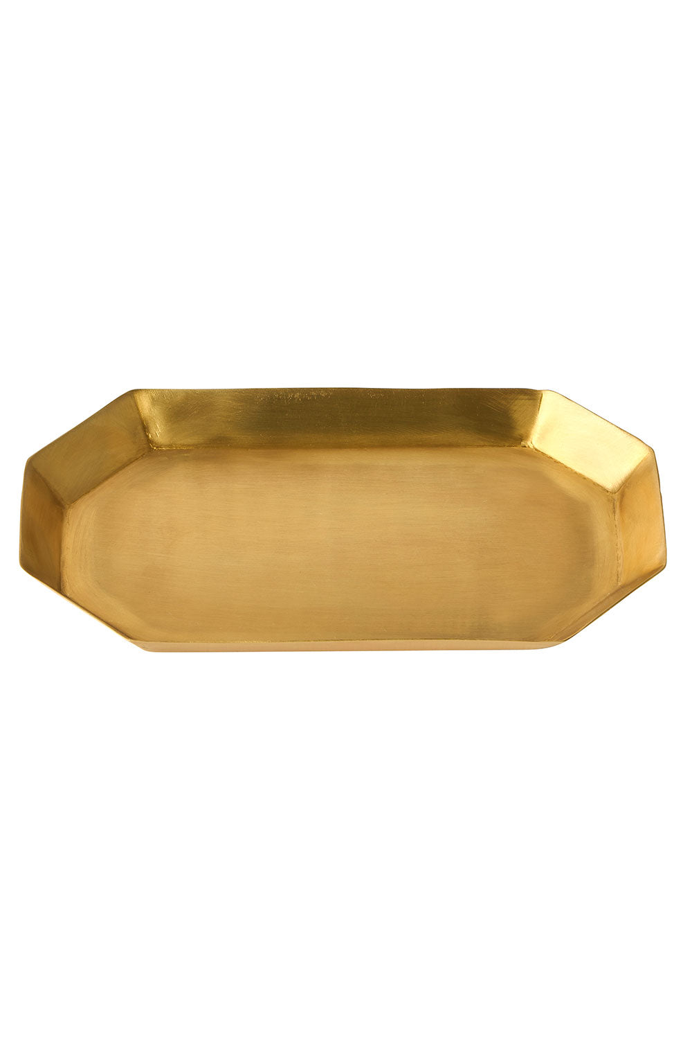BRASS PLATE LONG OCTAGONAL